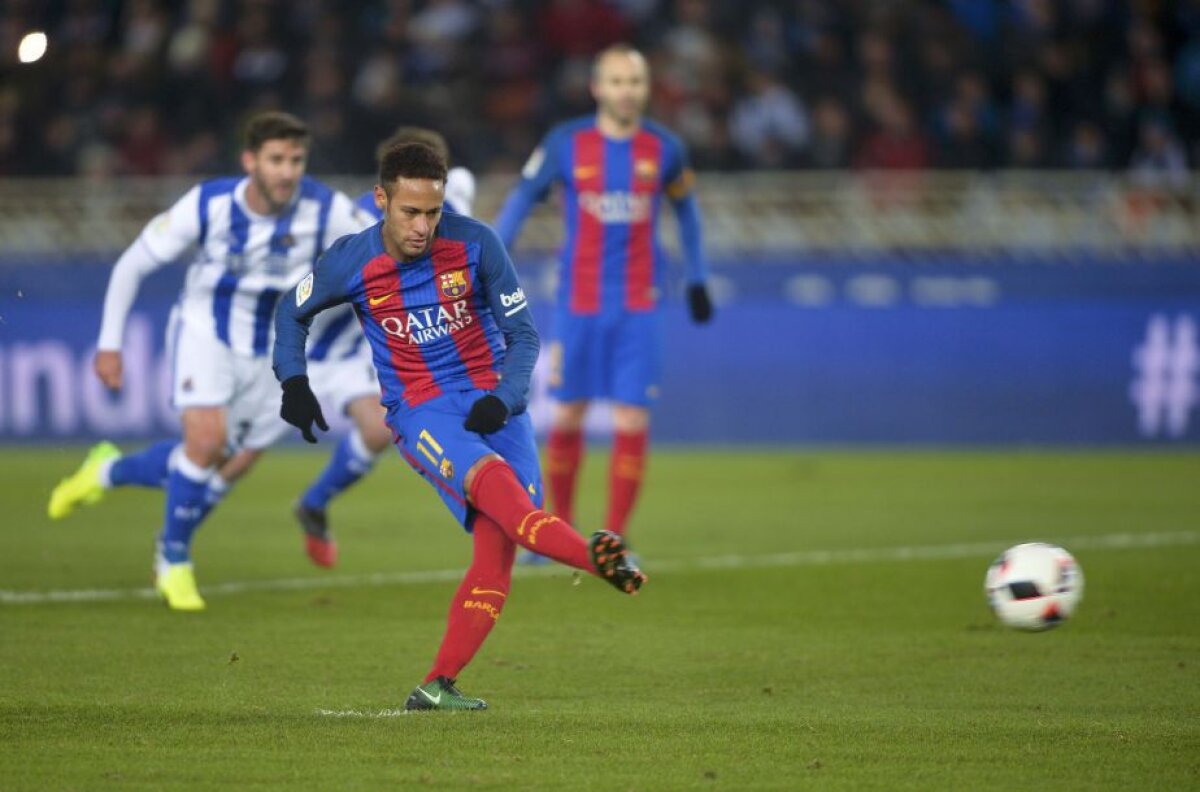 GALERIE FOTO și VIDEO Victorie după aproape 10 ani de așteptare! Barcelona a câștigat pe Anoeta, scor 1-0 » Doar Messi și Iniesta au prins și precedenta victorie