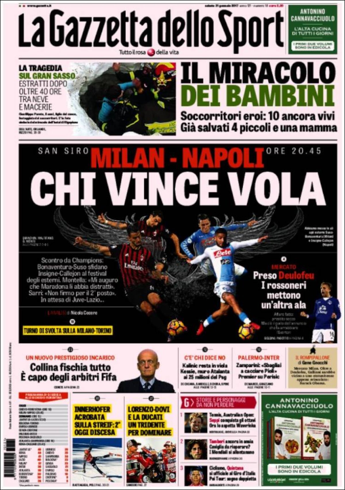 Ce scriu azi ziarele de sport din lume (21 ianuarie 2017)