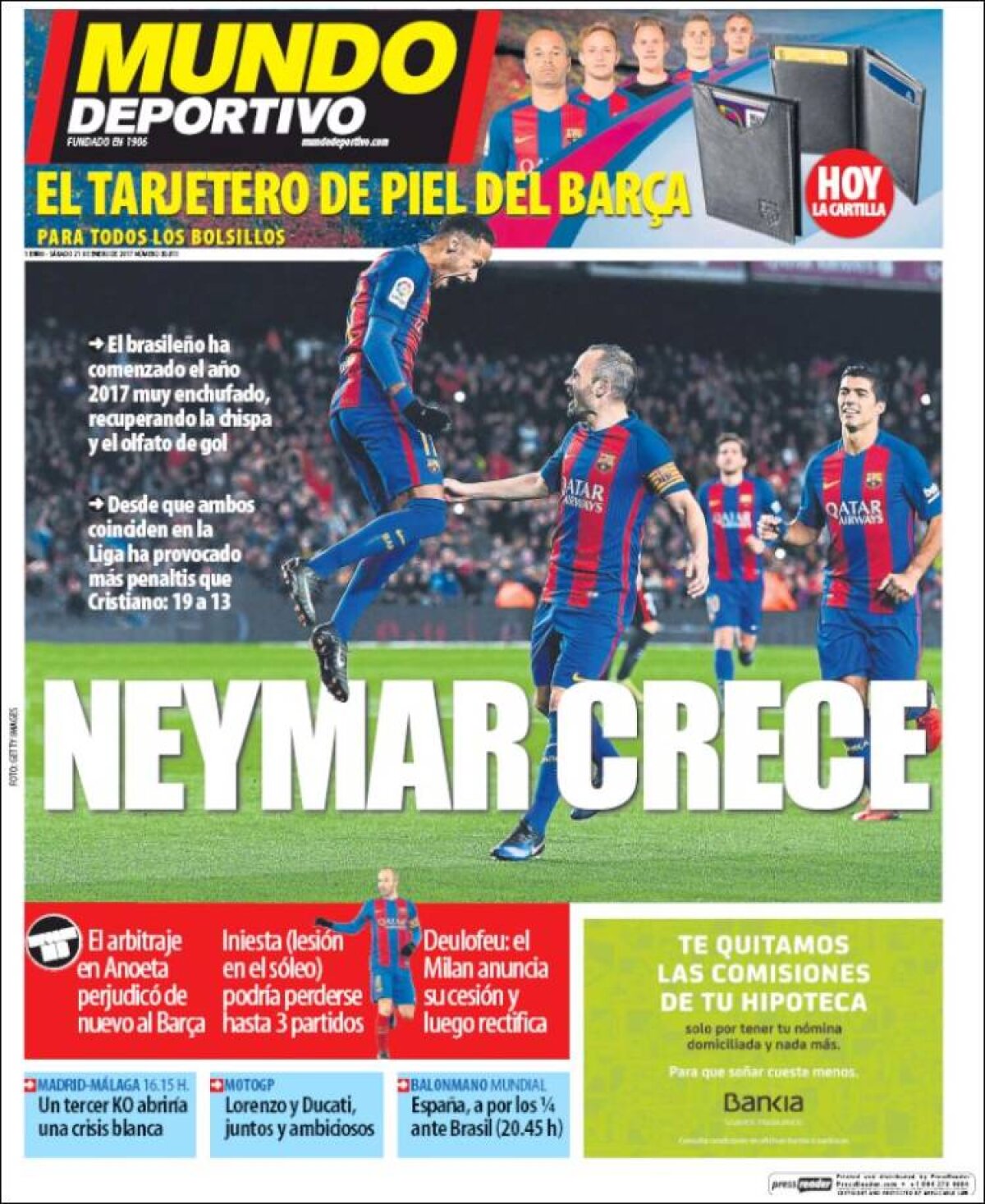 Ce scriu azi ziarele de sport din lume (21 ianuarie 2017)