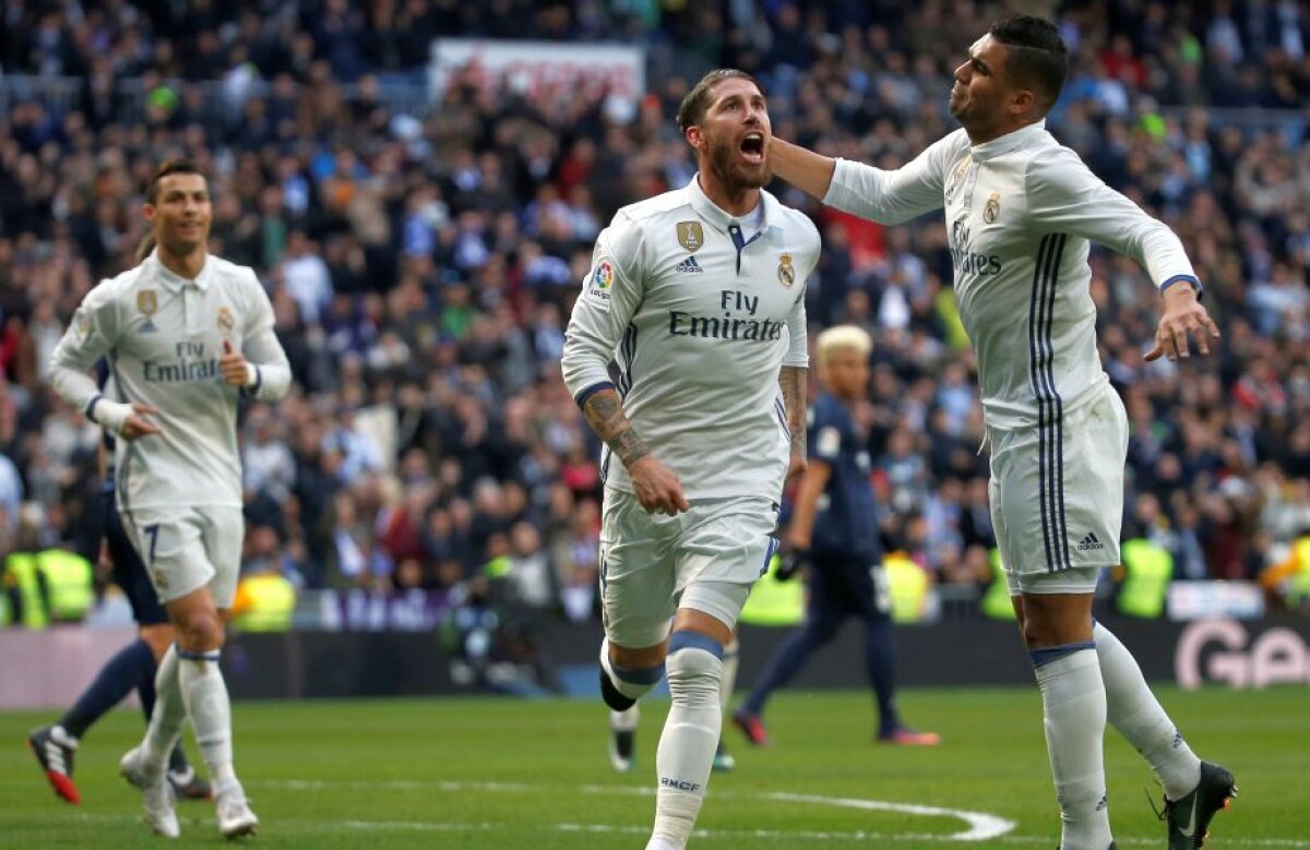 FOTO și VIDEO Real Madrid, victorie cu Malaga » Sergio Ramos a fost eroul madrilenilor și a marcat o "dublă"!