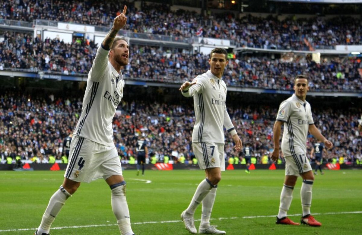 FOTO și VIDEO Real Madrid, victorie cu Malaga » Sergio Ramos a fost eroul madrilenilor și a marcat o "dublă"!
