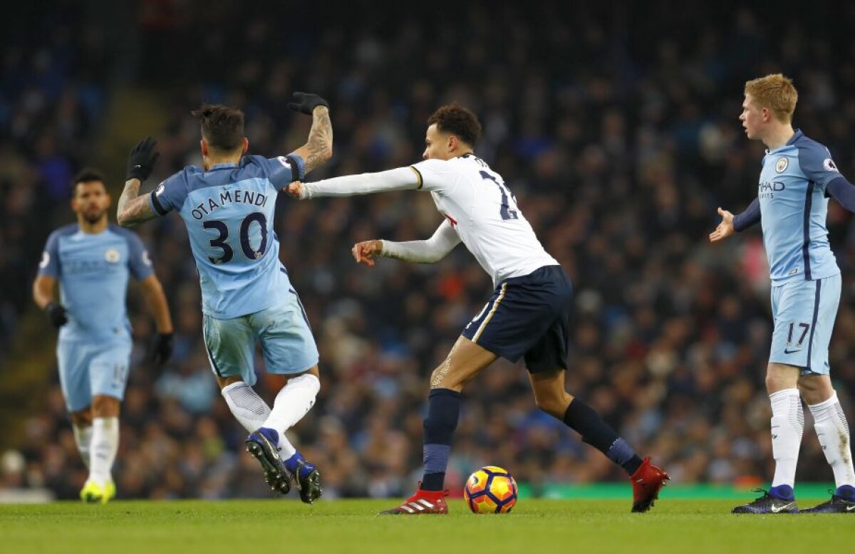 FOTO și VIDEO Final incredibil de meci pe Etihad: City ratează victoria cu Tottenham, după ce a condus cu 2-0!