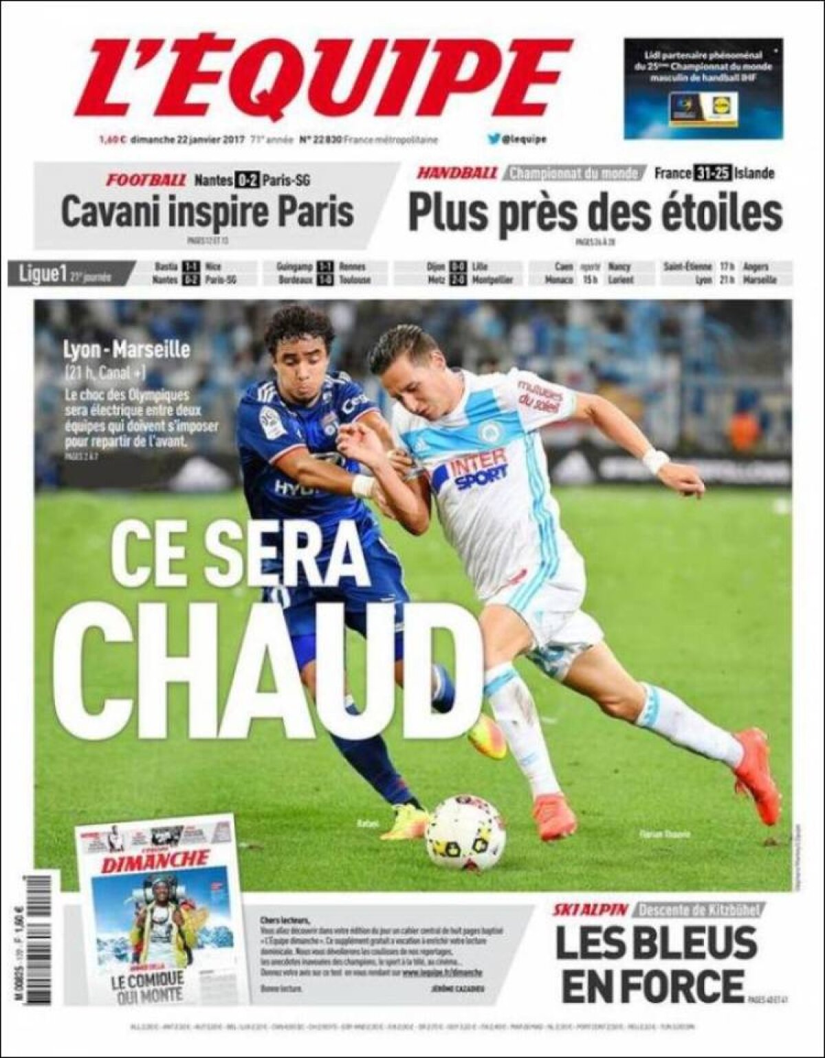 Ce scriu azi ziarele de sport din lume (22 ianuarie 2017)