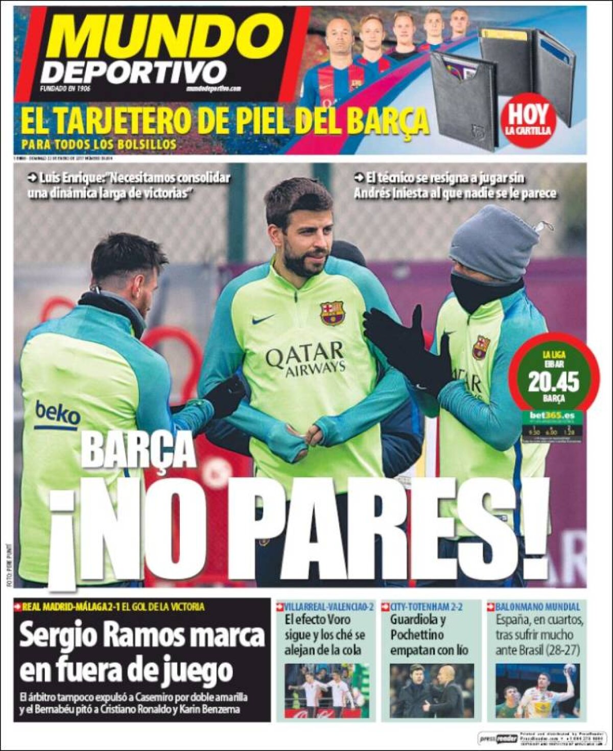 Ce scriu azi ziarele de sport din lume (22 ianuarie 2017)