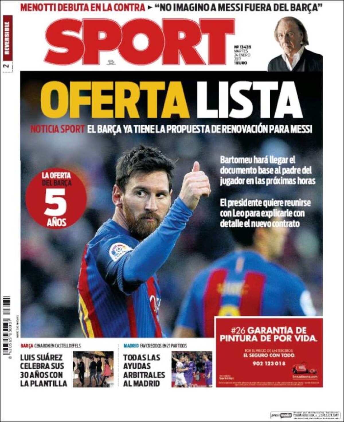 Ce scriu azi ziarele de sport din lume (24 ianuarie 2017)