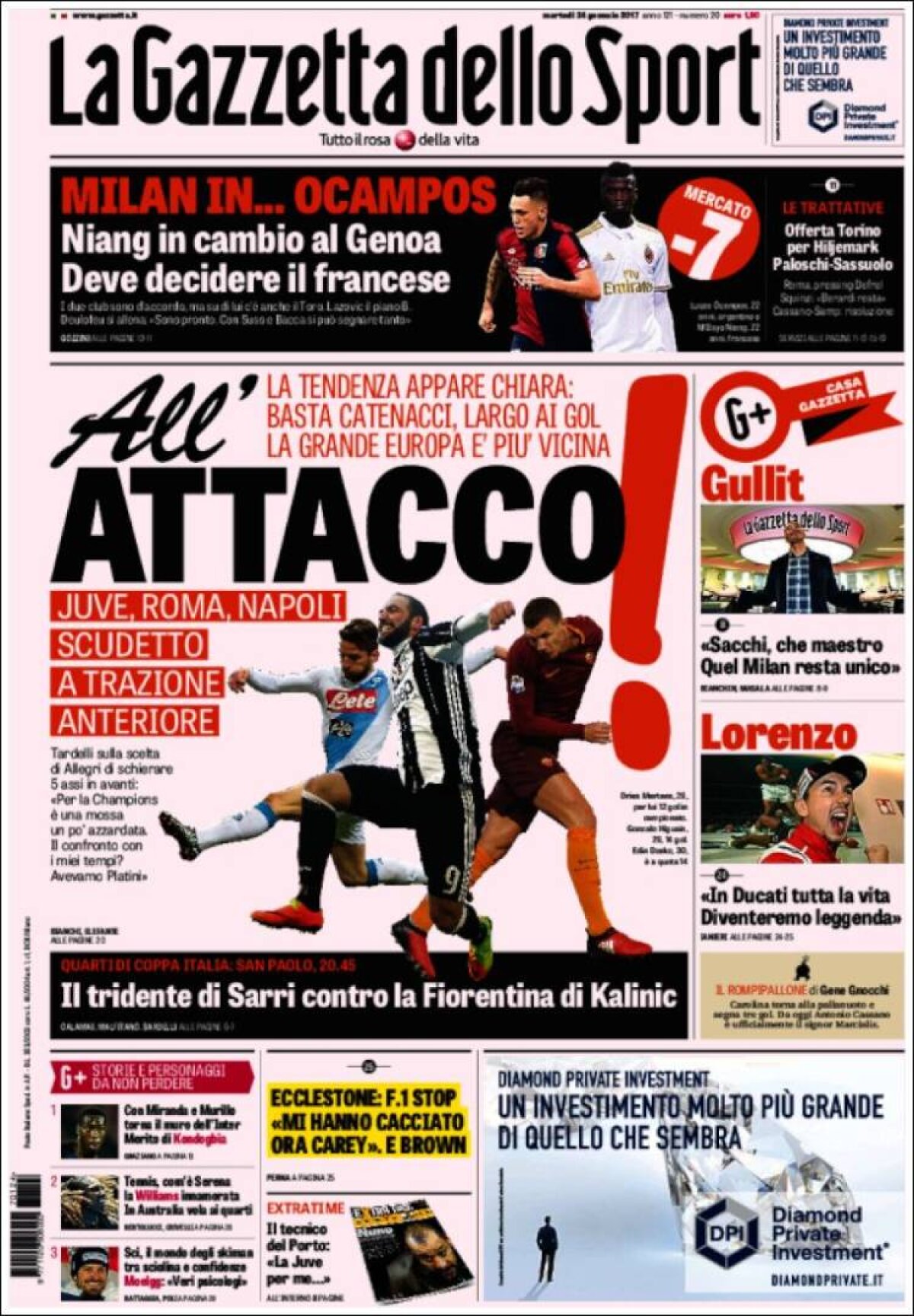 Ce scriu azi ziarele de sport din lume (24 ianuarie 2017)