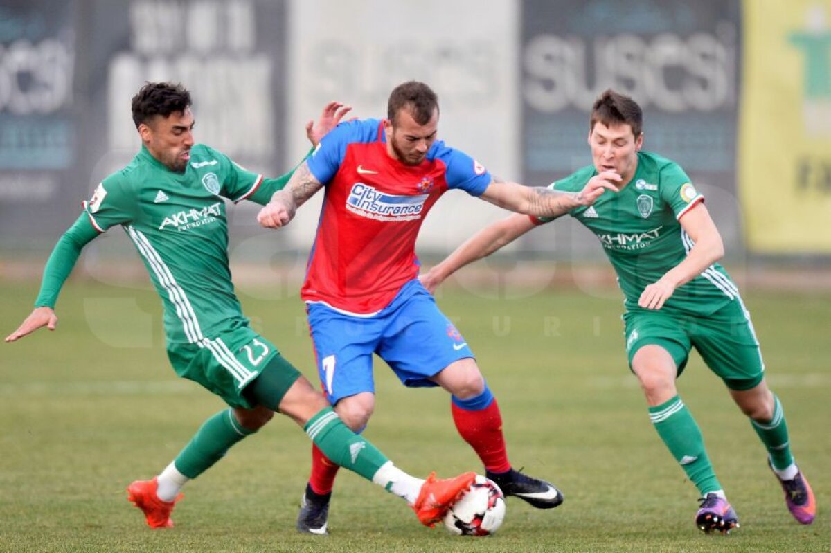 VIDEO+FOTO » Steaua, egal cu Terek deși a folosit "echipa cu care va juca în Liga 1!" » Cine a marcat și cum a pus Torje umărul pentru ruși