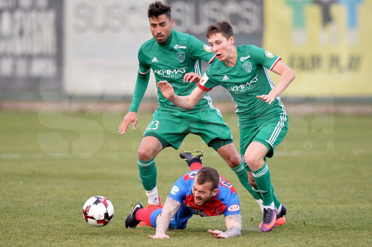 VIDEO+FOTO » Steaua, egal cu Terek deși a folosit "echipa cu care va juca în Liga 1!" » Cine a marcat și cum a pus Torje umărul pentru ruși