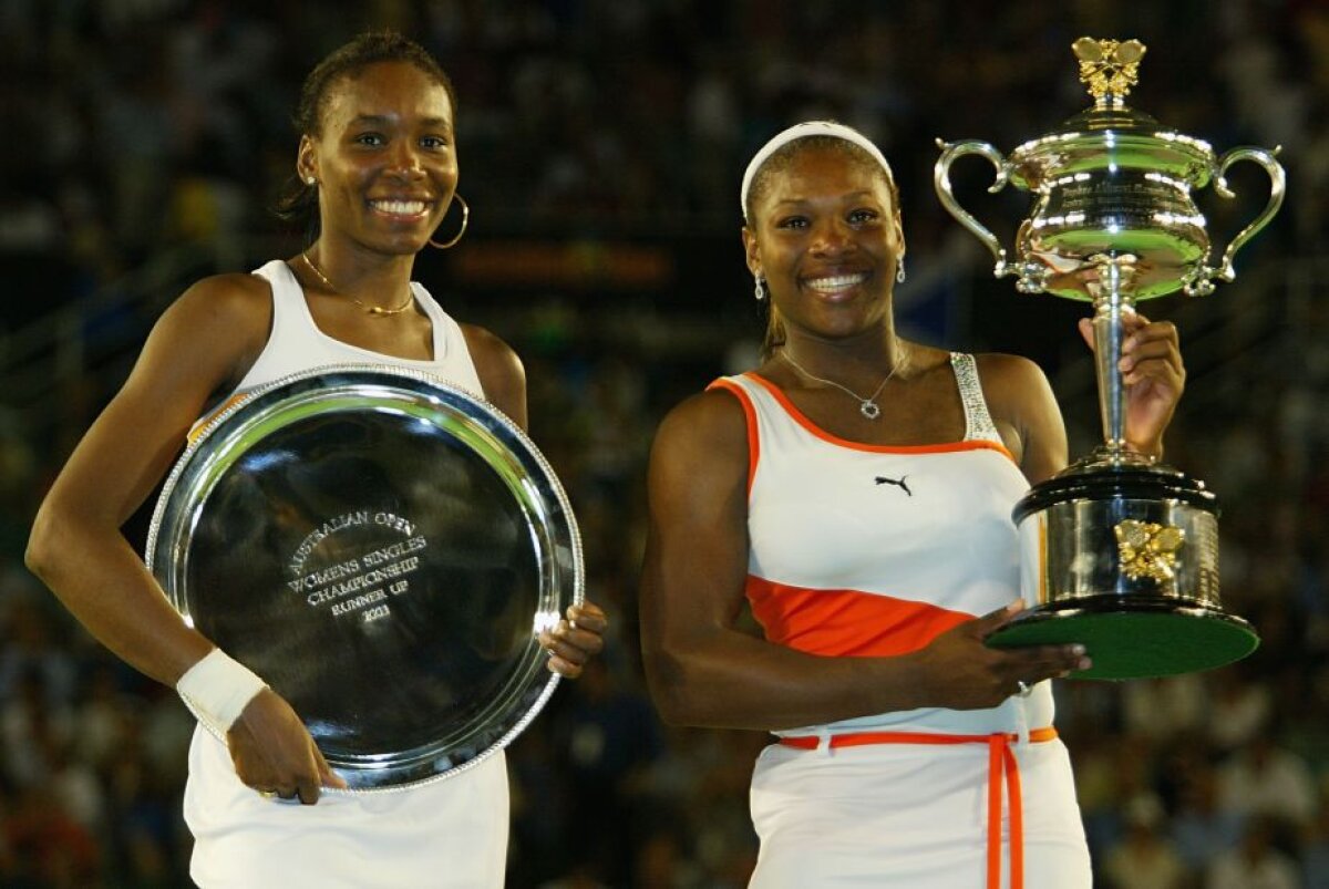 Finală retro » Serena și Venus Williams își vor disputa trofeul de la Australian Open, la 16 ani distanța de la prima lor confruntare într-o finală de Mare Șlem