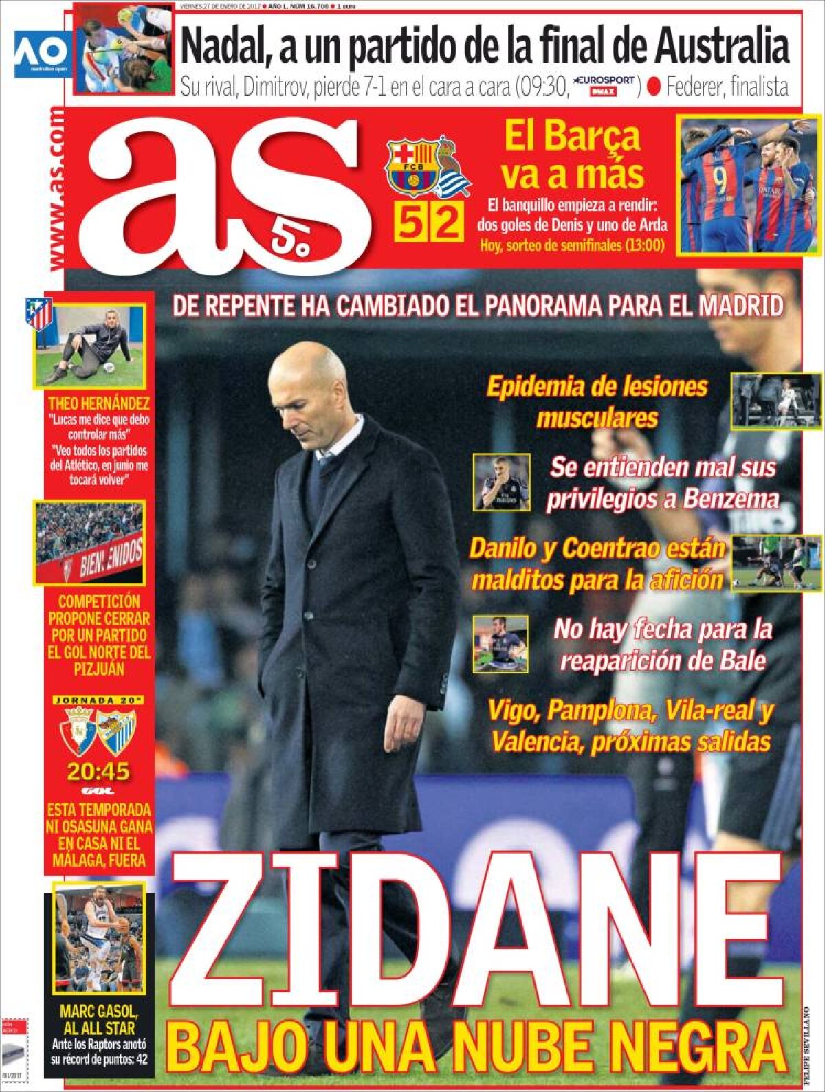 Ce scriu azi ziarele de sport din lume (27 ianuarie 2017)