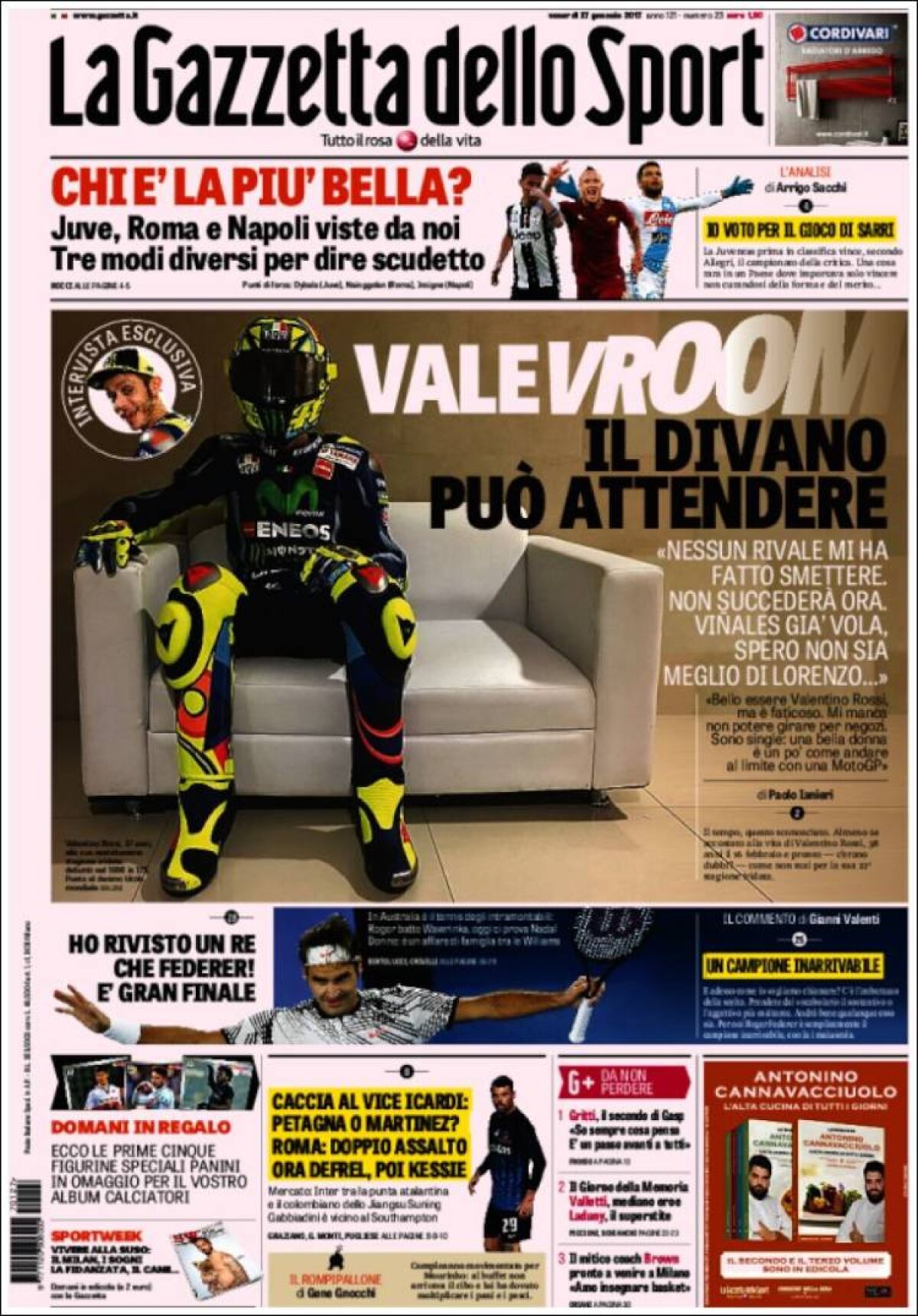 Ce scriu azi ziarele de sport din lume (27 ianuarie 2017)