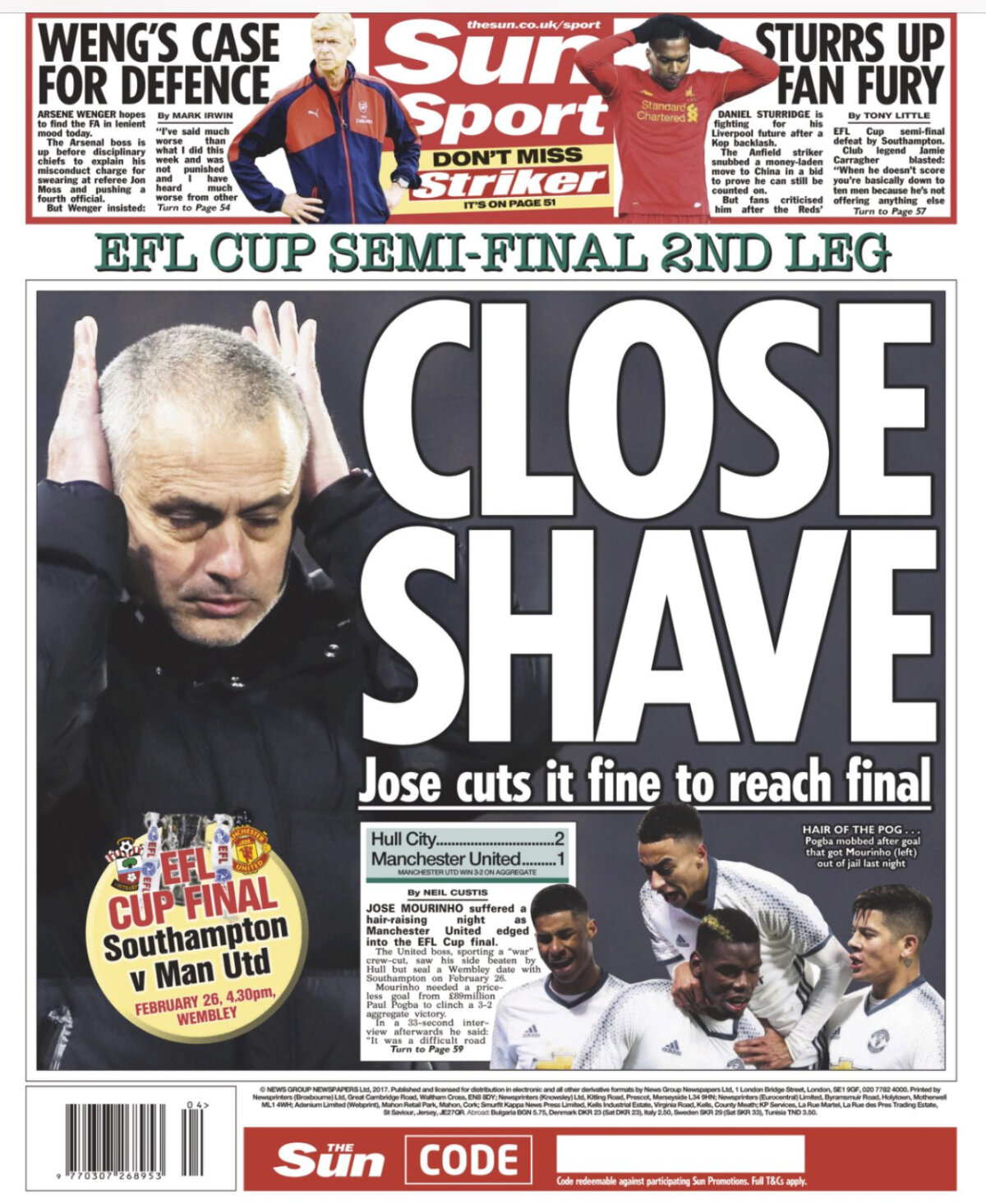 Ce scriu azi ziarele de sport din lume (27 ianuarie 2017)