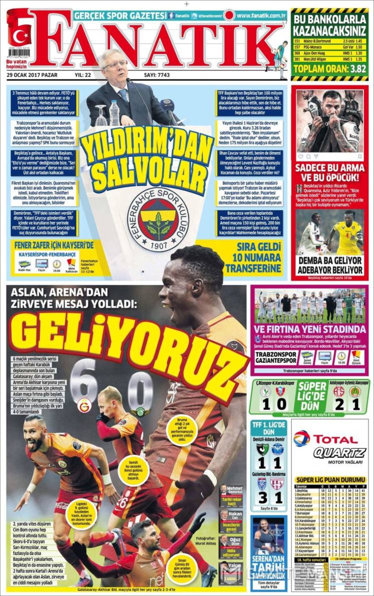 Ce scriu azi ziarele de sport din lume (29 ianuarie 2017)