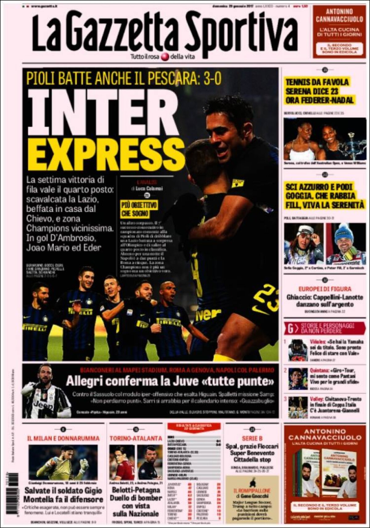 Ce scriu azi ziarele de sport din lume (29 ianuarie 2017)