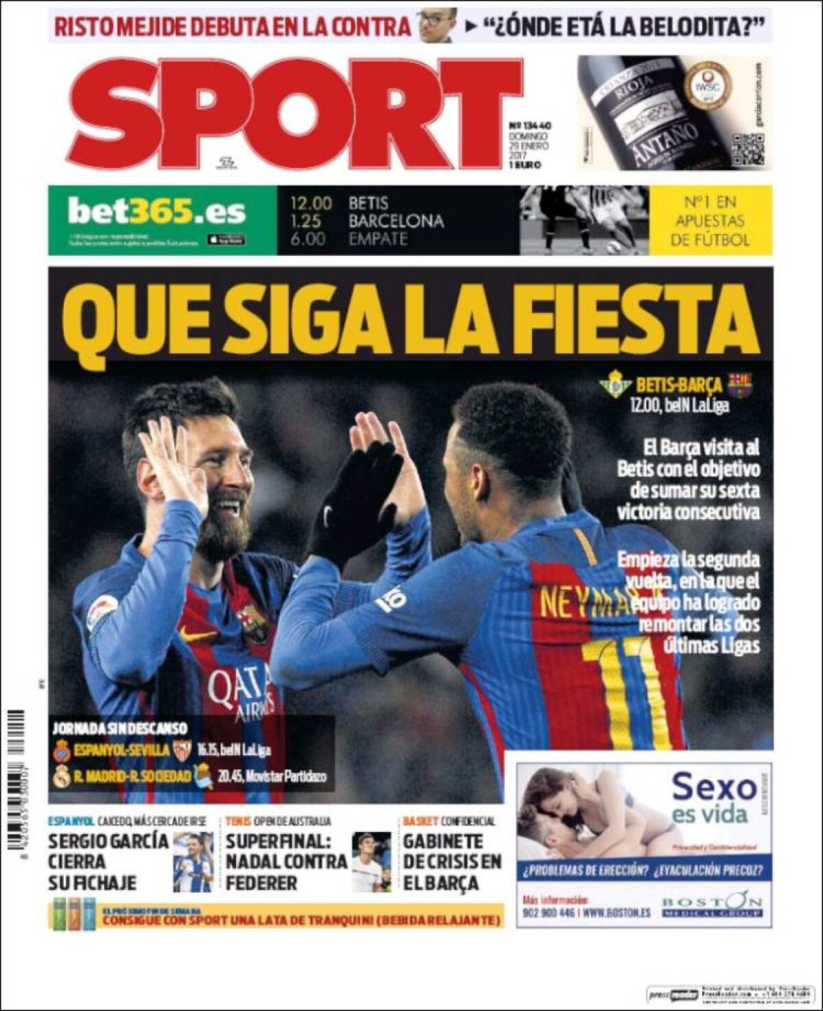 Ce scriu azi ziarele de sport din lume (29 ianuarie 2017)