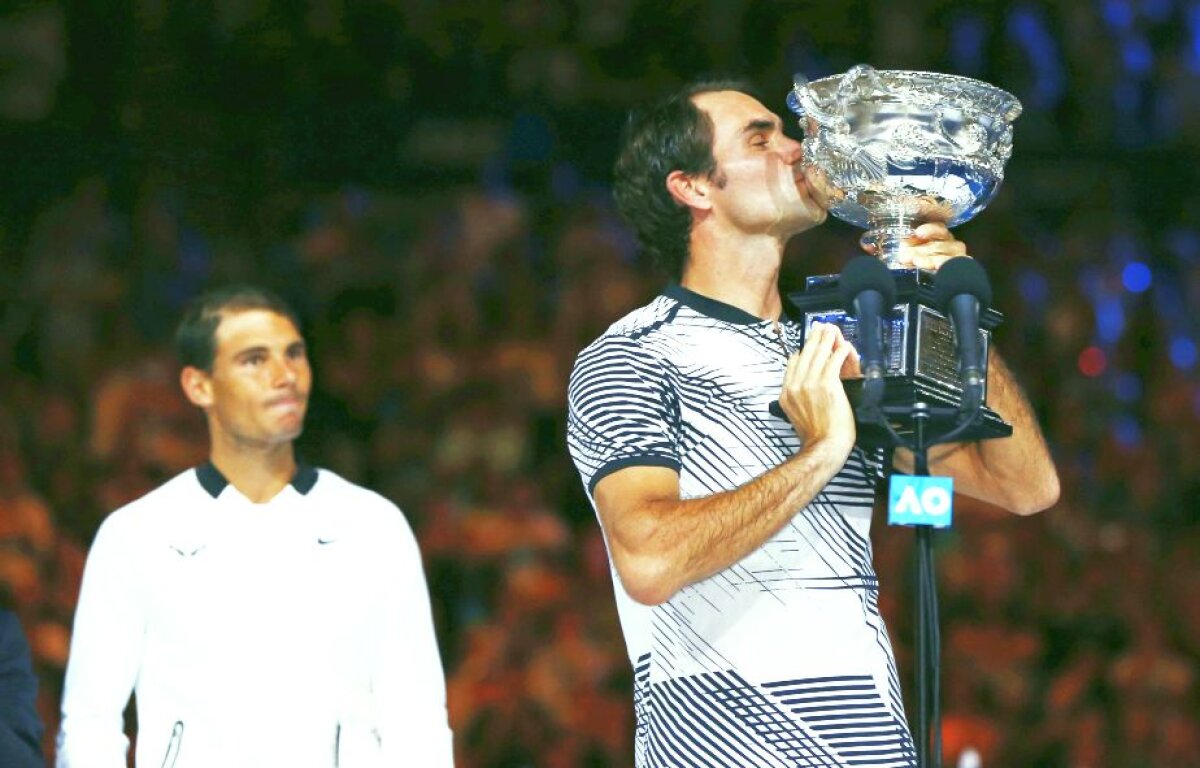 GALERIE FOTO Cele mai tari 25 de imagini de la finala Federer - Nadal » Momente emoționante cu Roger în lacrimi