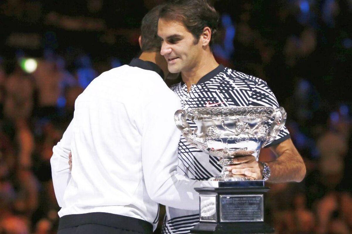 GALERIE FOTO Cele mai tari 25 de imagini de la finala Federer - Nadal » Momente emoționante cu Roger în lacrimi