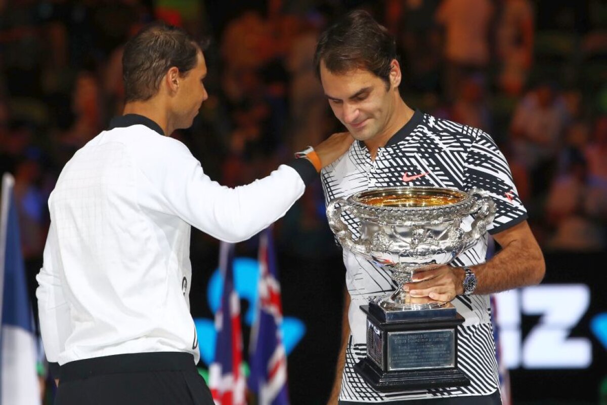 GALERIE FOTO Cele mai tari 25 de imagini de la finala Federer - Nadal » Momente emoționante cu Roger în lacrimi