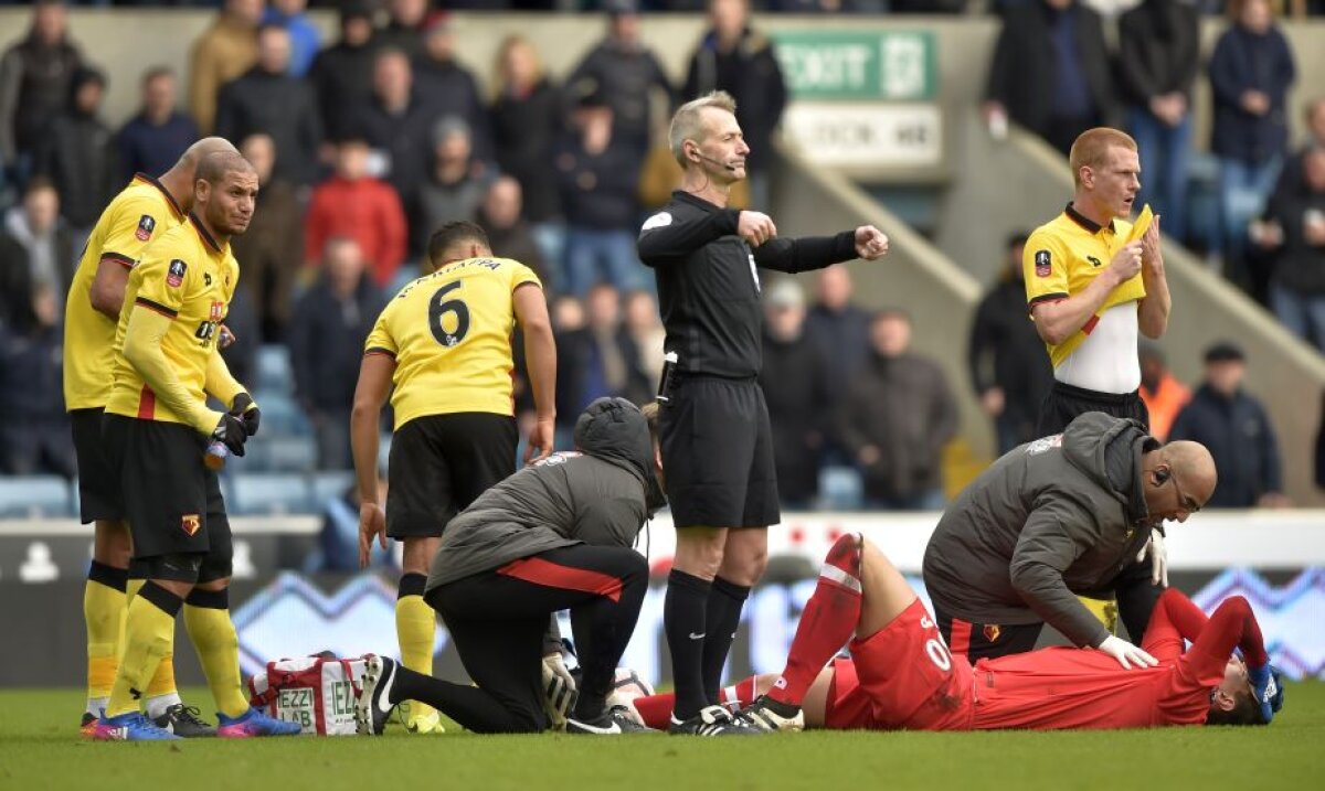 FOTO Momente cumplite pentru Pantilimon » S-a accidentat grav la gleznă și a fost schimbat