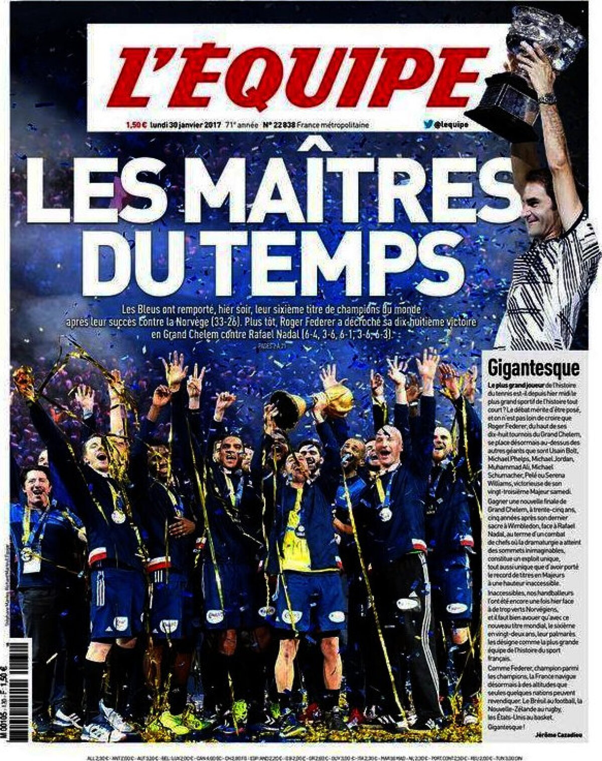 Ce scriu azi ziarele de sport din lume (30 ianuarie 2017)