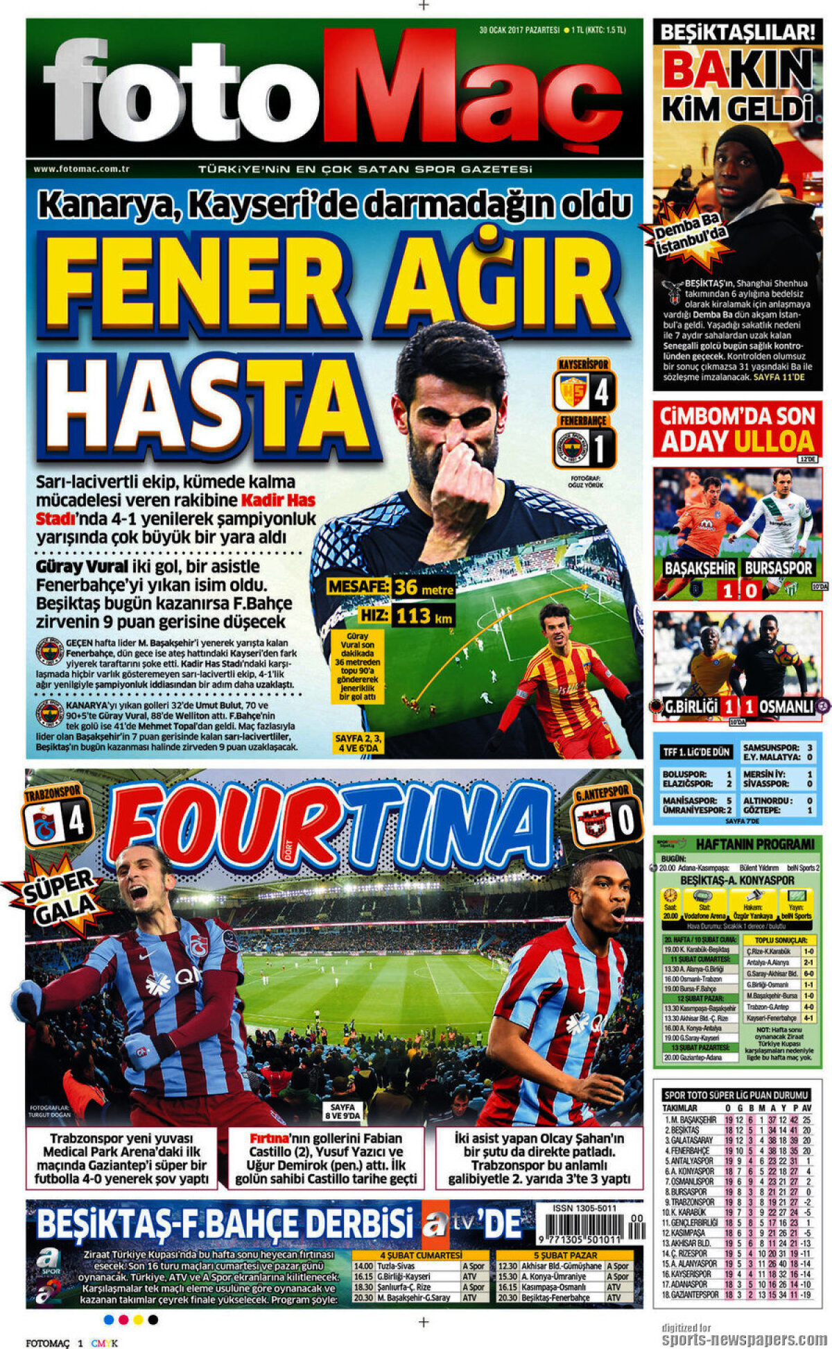 Ce scriu azi ziarele de sport din lume (30 ianuarie 2017)