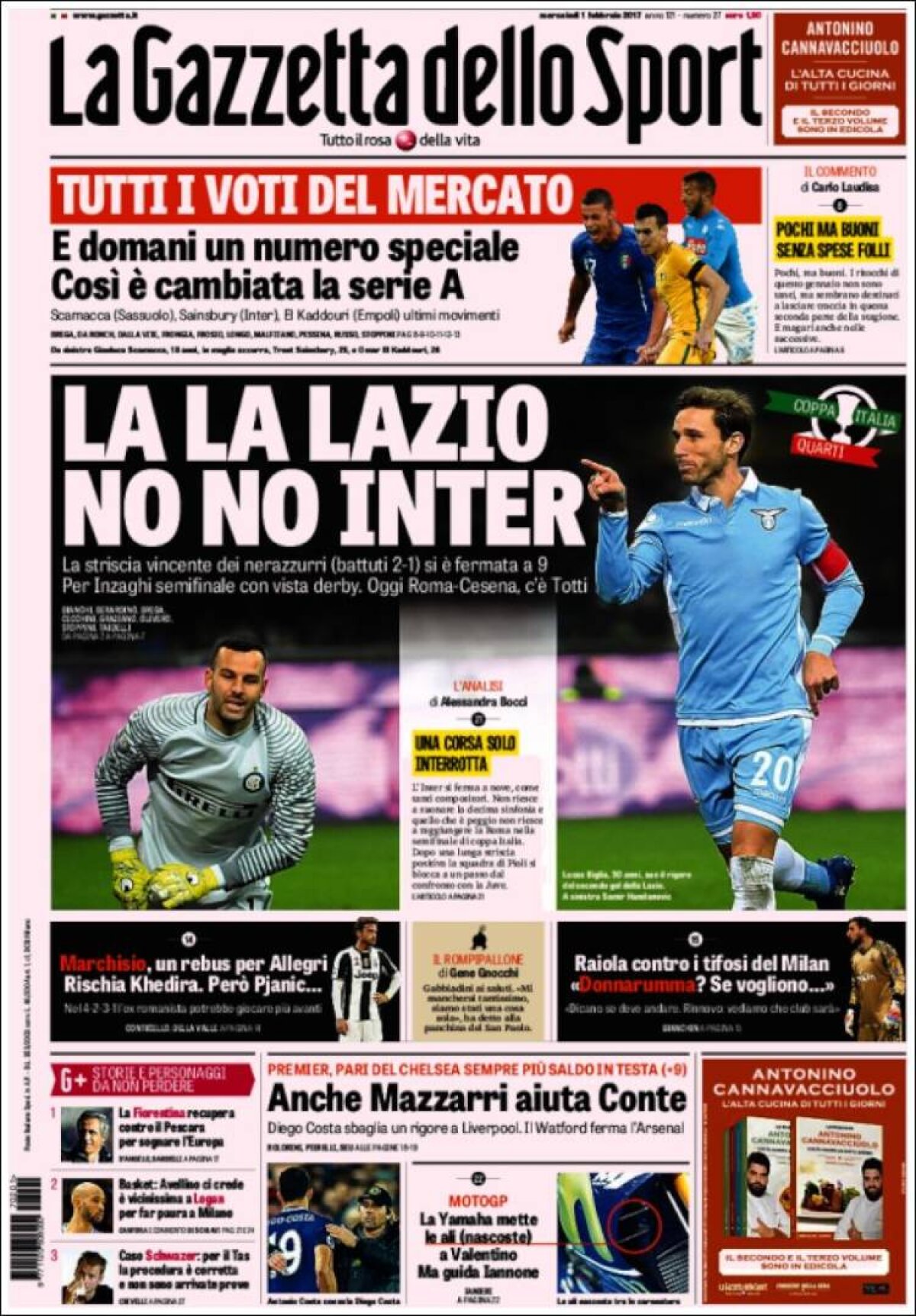 Ce scriu azi ziarele de sport din lume (1 februarie 2017)