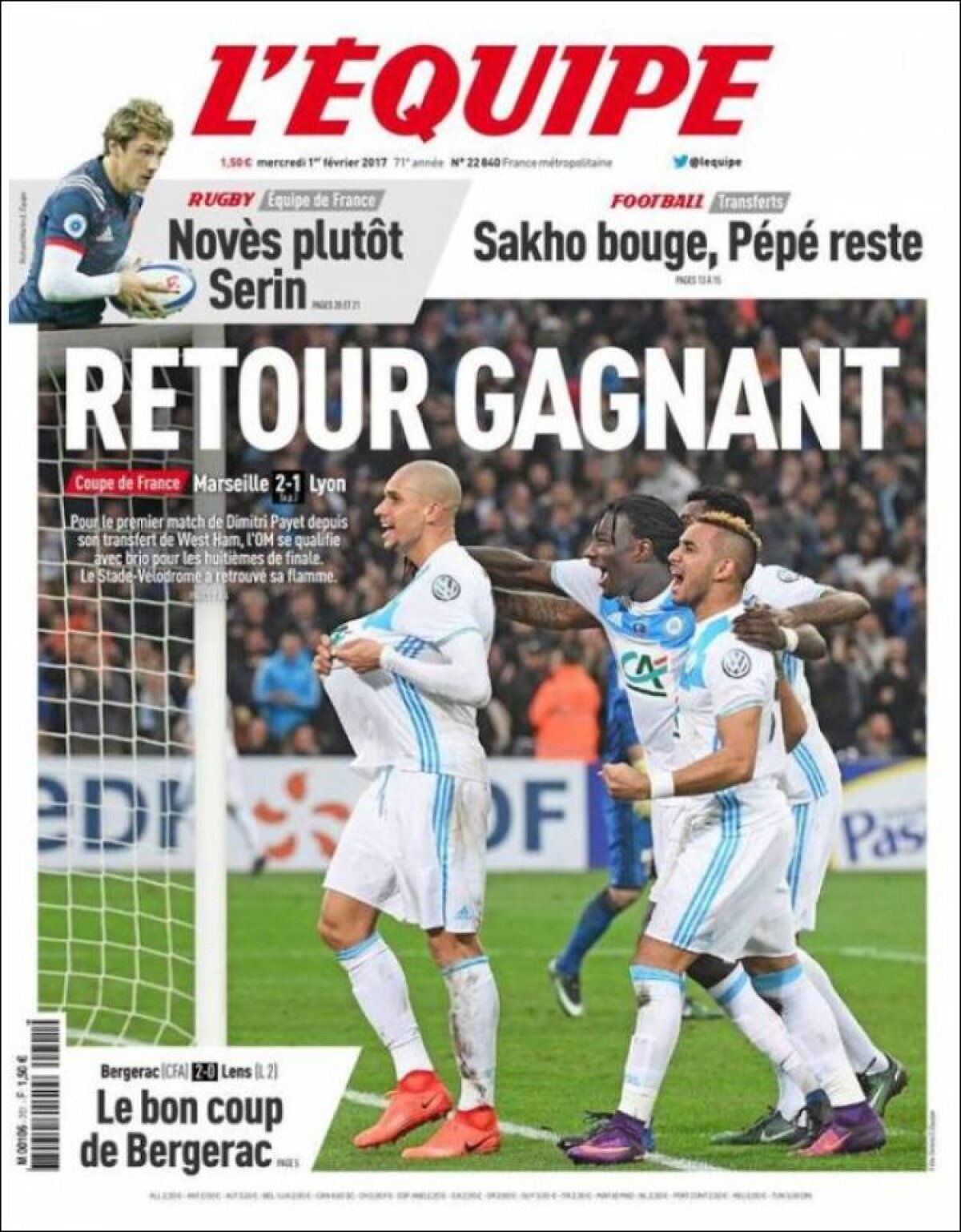 Ce scriu azi ziarele de sport din lume (1 februarie 2017)