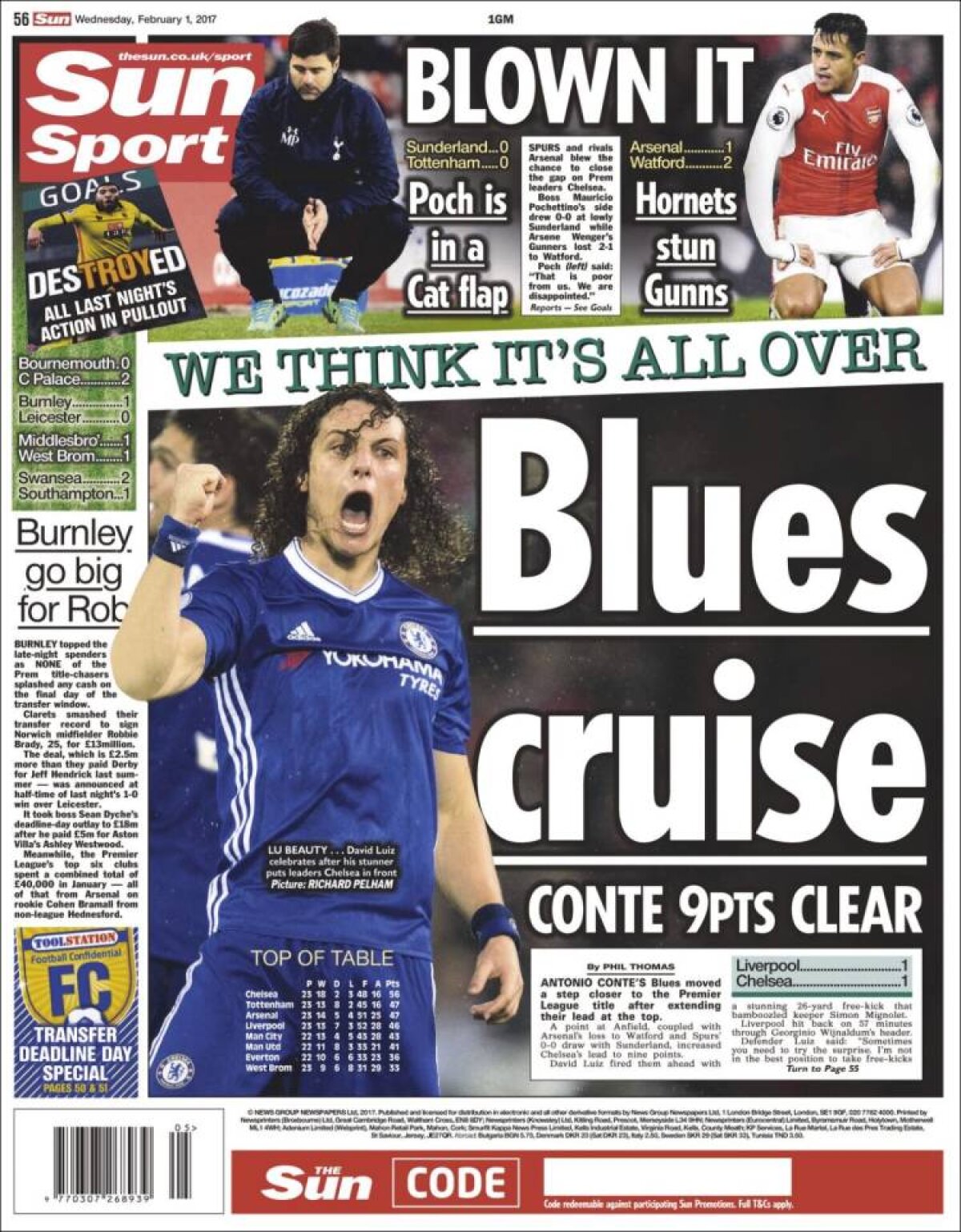 Ce scriu azi ziarele de sport din lume (1 februarie 2017)