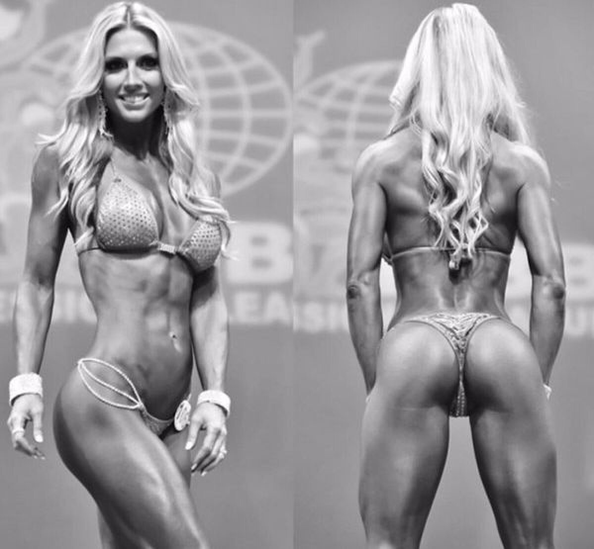 FOTO Cu Bundy nu-i de glumă! E model profesional de fitness și participă în competiții de culturism