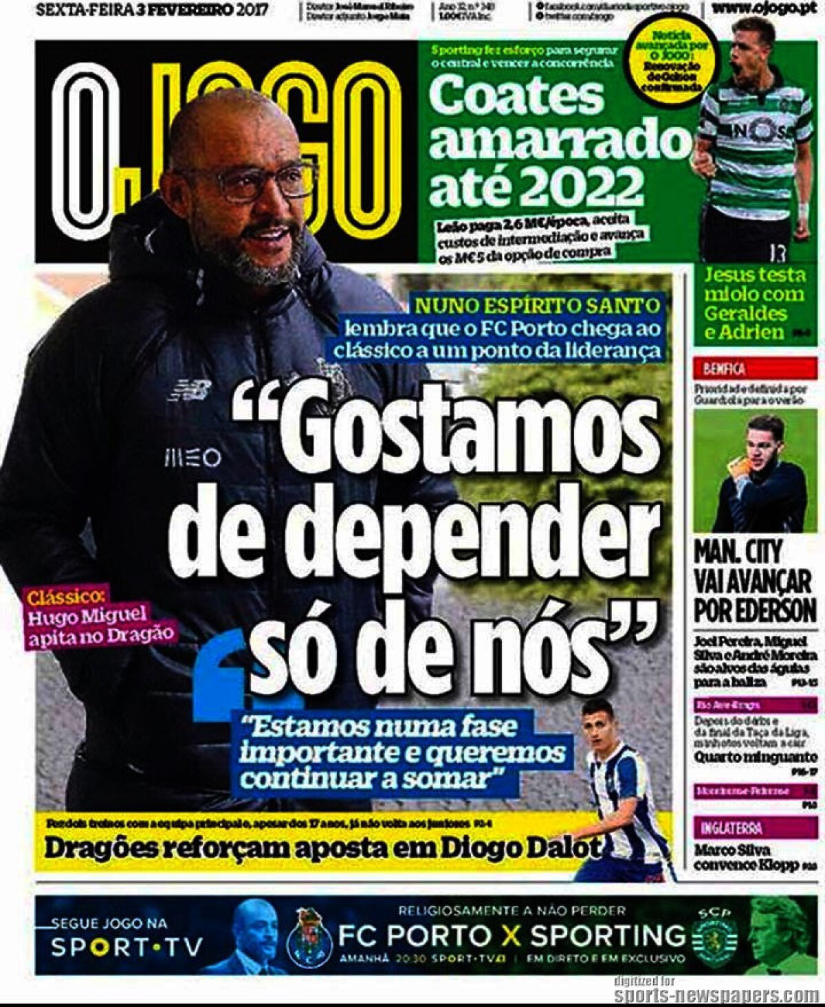 Ce scriu azi ziarele de sport din lume (3 februarie 2017)