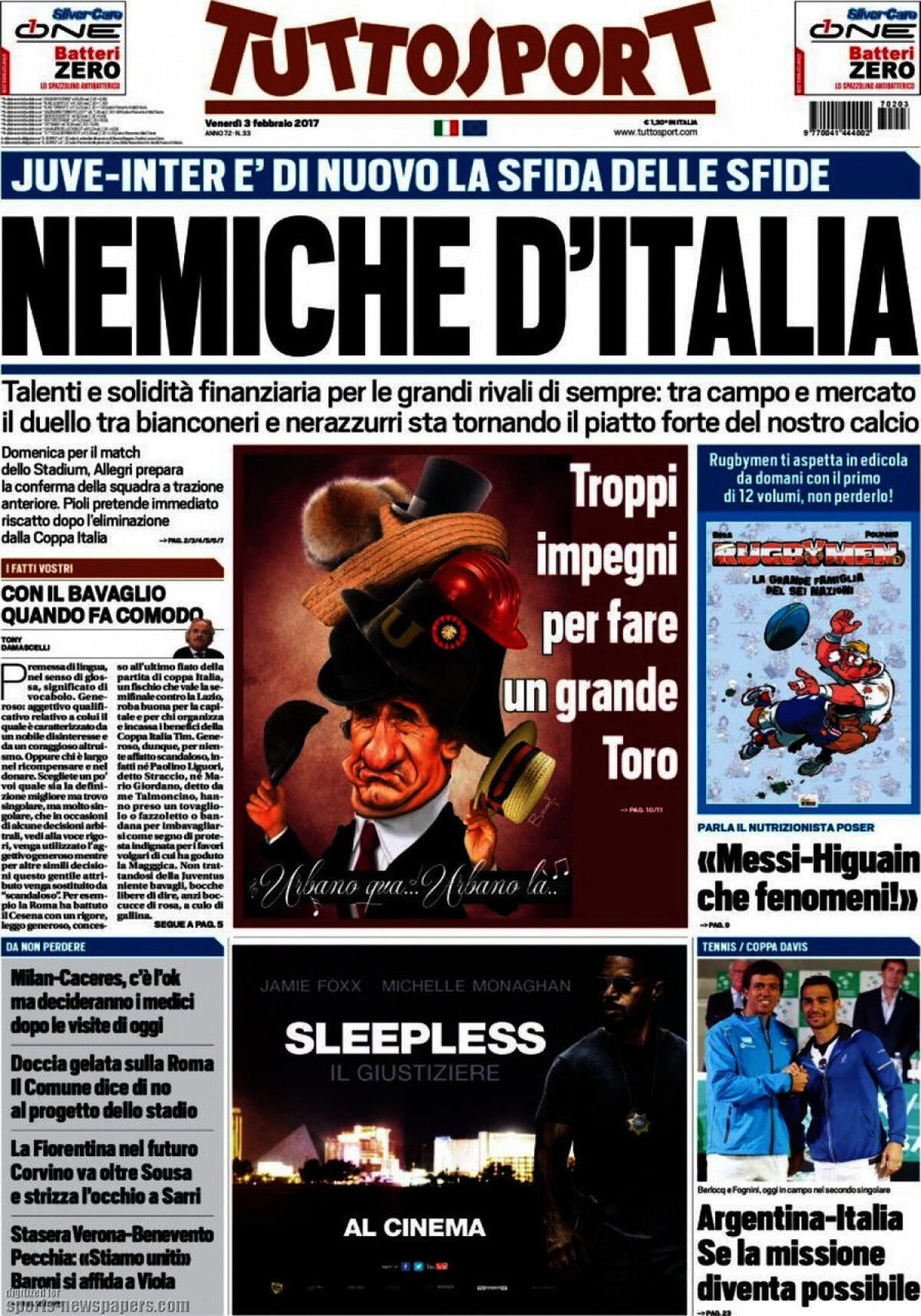 Ce scriu azi ziarele de sport din lume (3 februarie 2017)