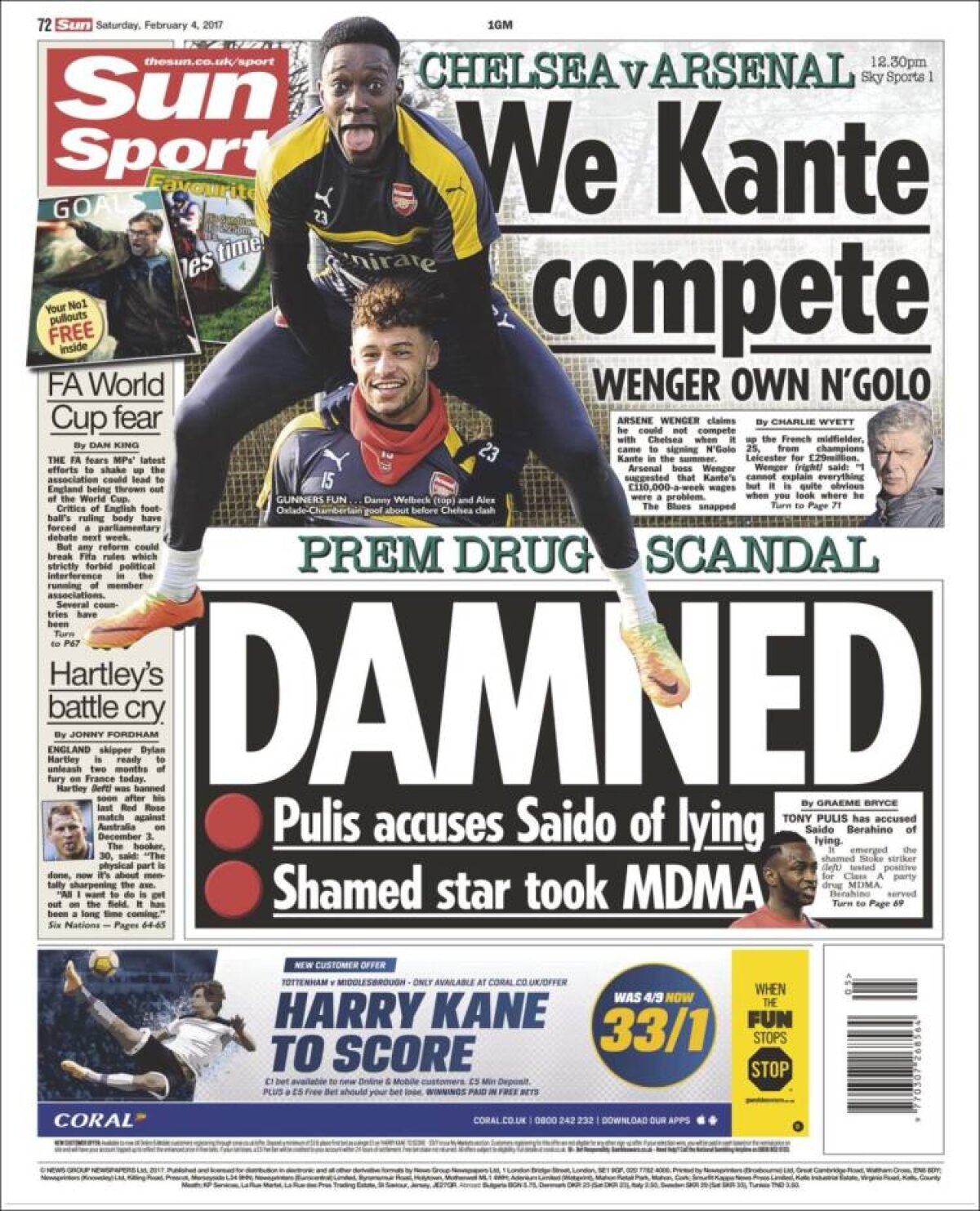 Ce scriu azi ziarele de sport din lume (4 februarie 2017)