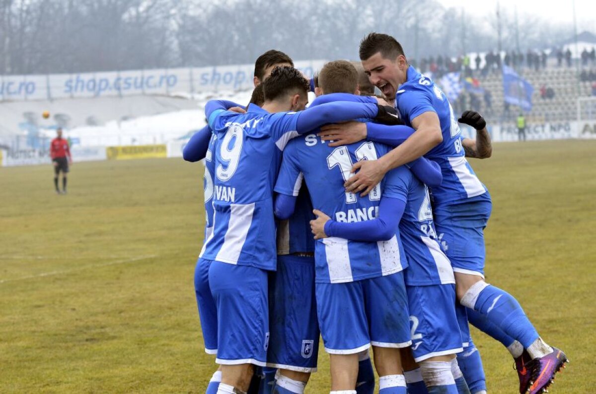 FOTO + VIDEO » Oltenii au făcut scor contra lui FC Voluntari » Premieră pentru CS U