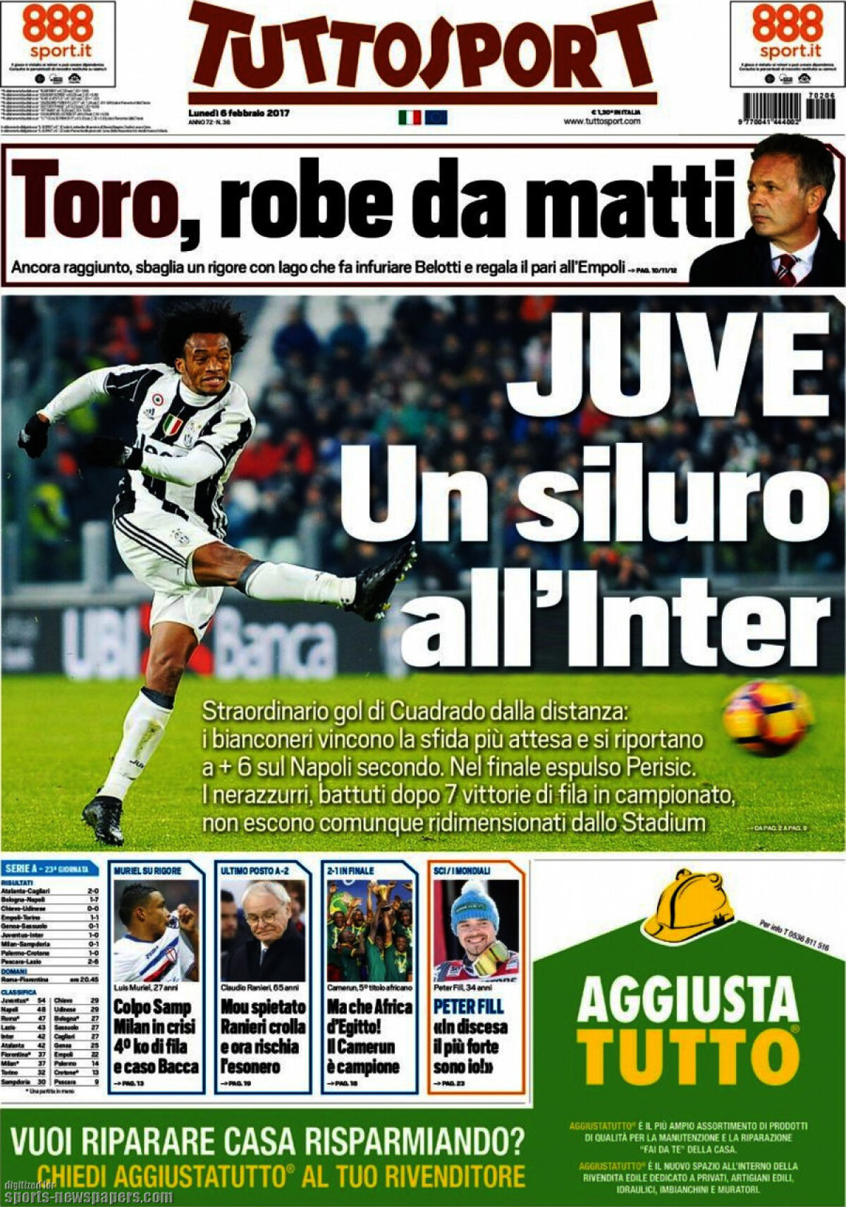 Ce scriu azi ziarele de sport din lume (6 februarie 2017)