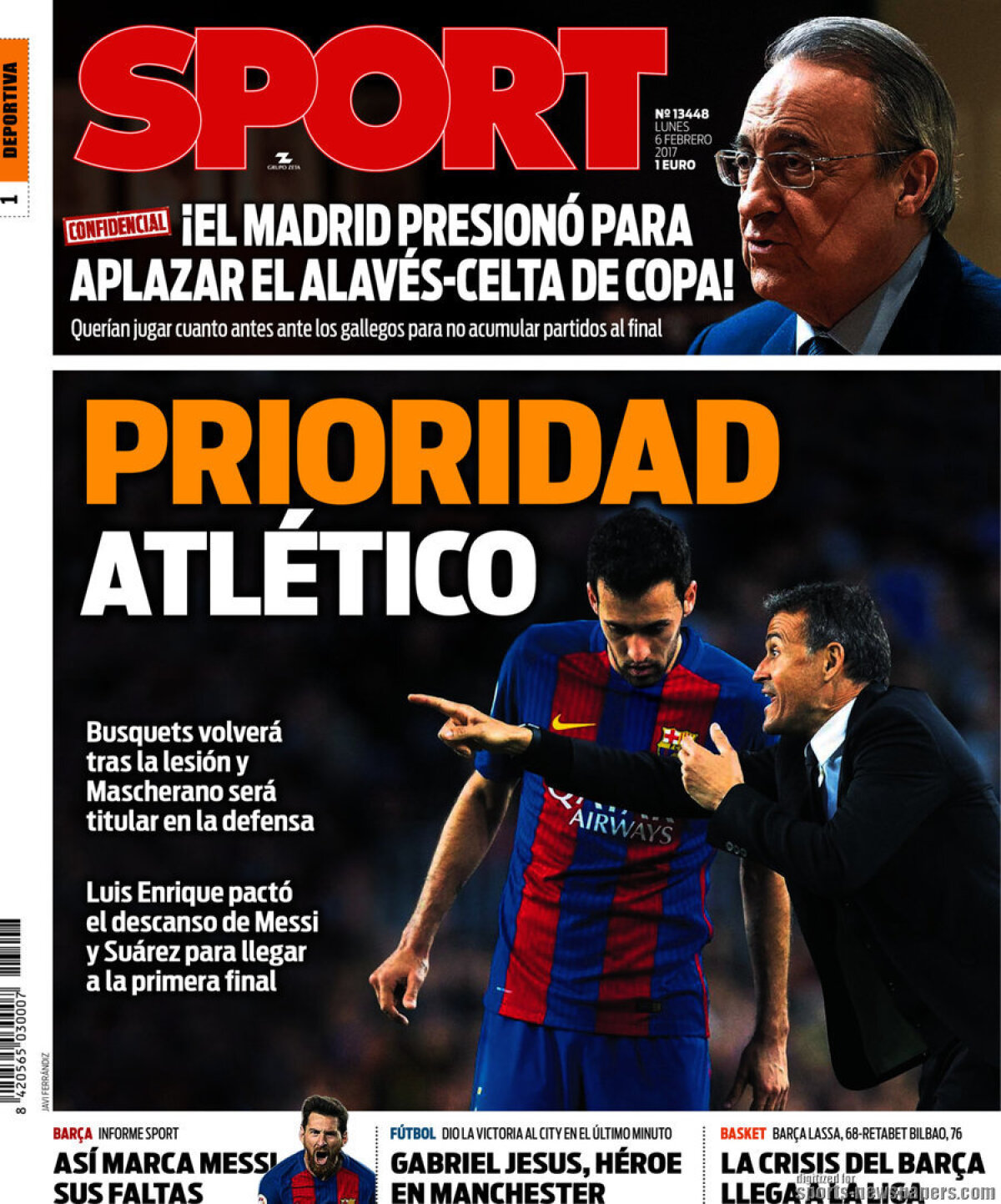 Ce scriu azi ziarele de sport din lume (6 februarie 2017)