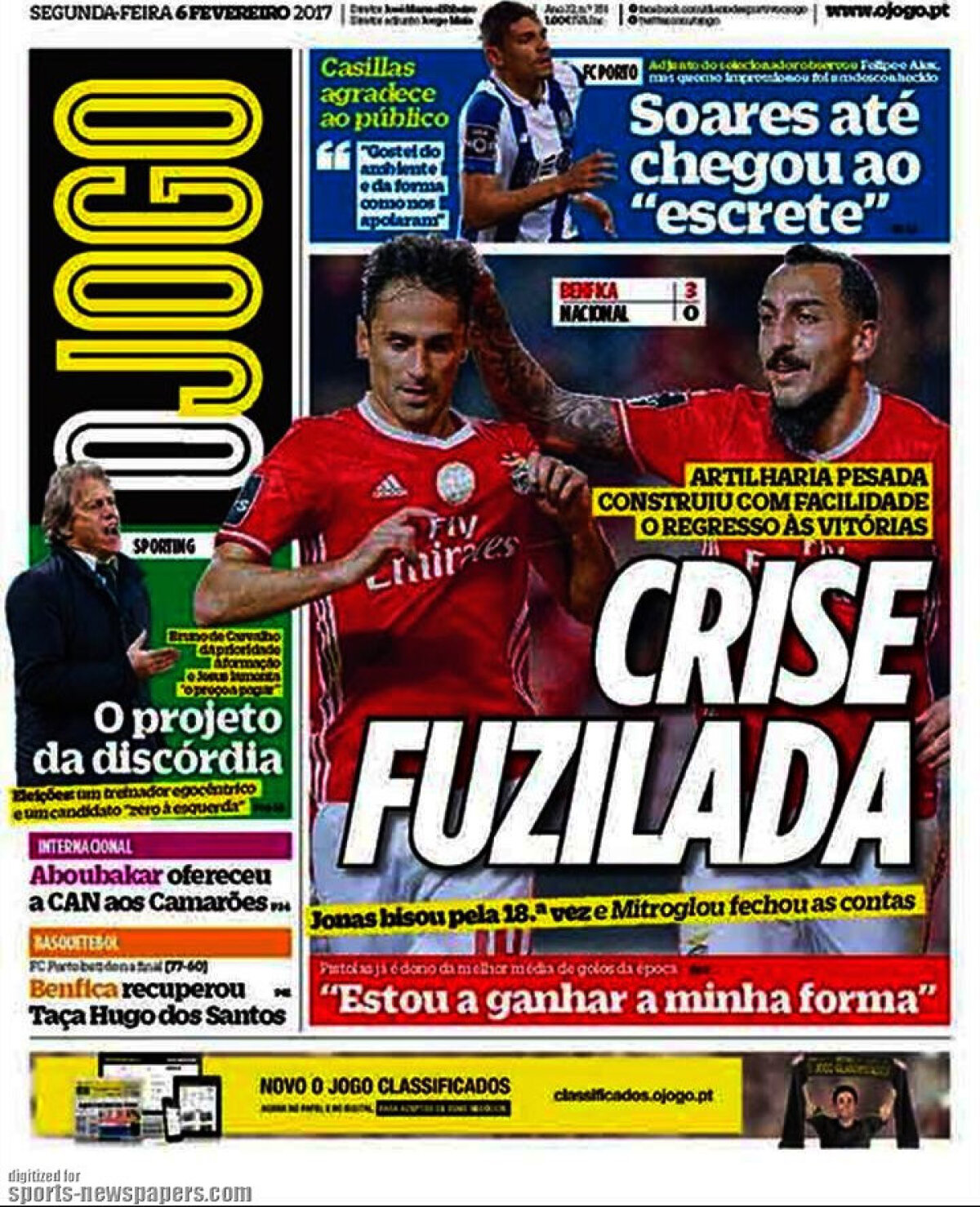 Ce scriu azi ziarele de sport din lume (6 februarie 2017)