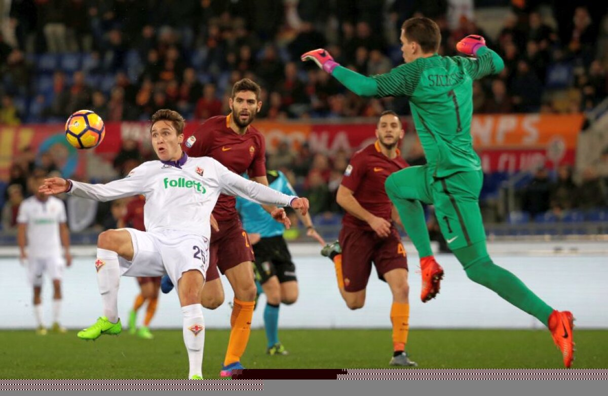 FOTO și VIDEO Ploaie de goluri în poarta lui Tătărușanu » Fiorentina a fost demolată de Roma pe Stadio Olimpico