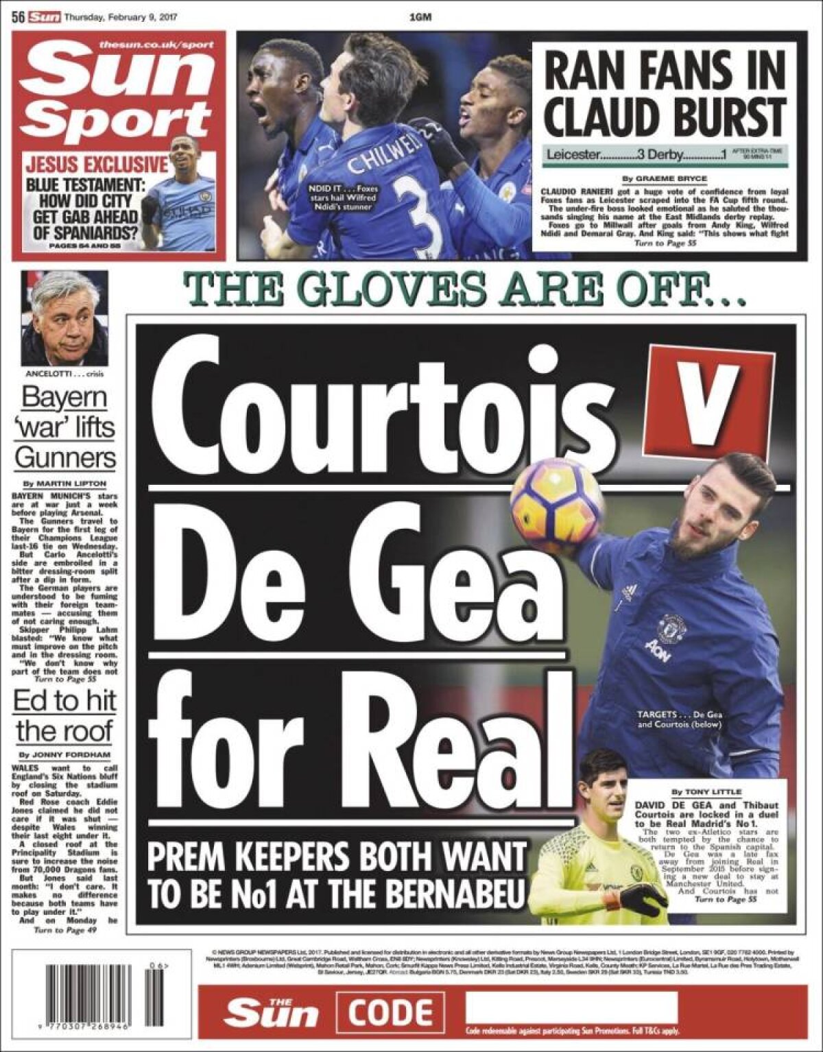 Ce scriu azi ziarele de sport din lume (9 februarie 2017)