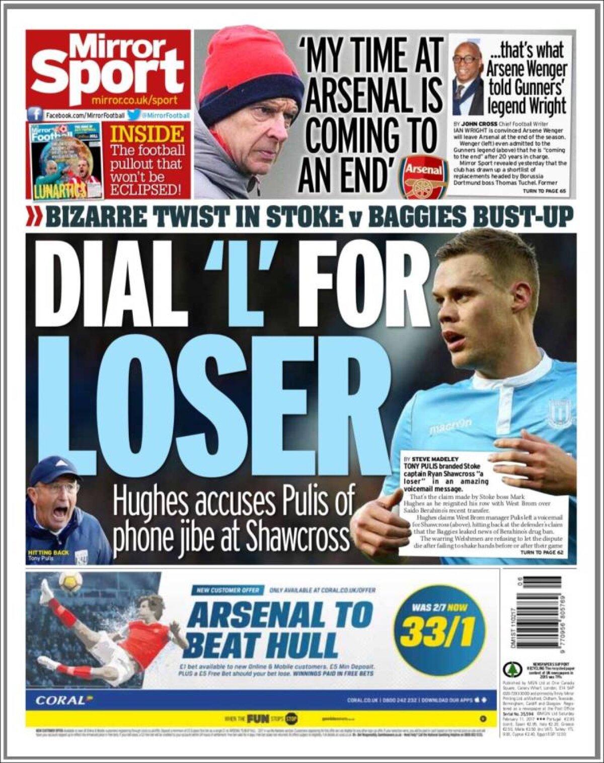 Ce scriu azi ziarele de sport din lume (11 februarie 2017)