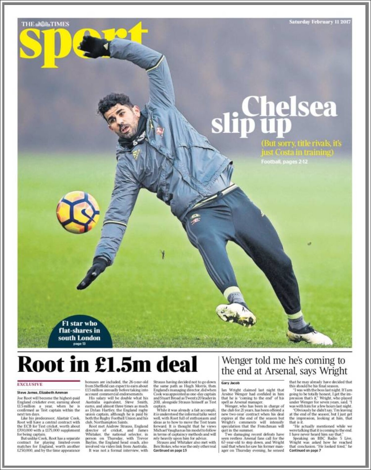 Ce scriu azi ziarele de sport din lume (11 februarie 2017)