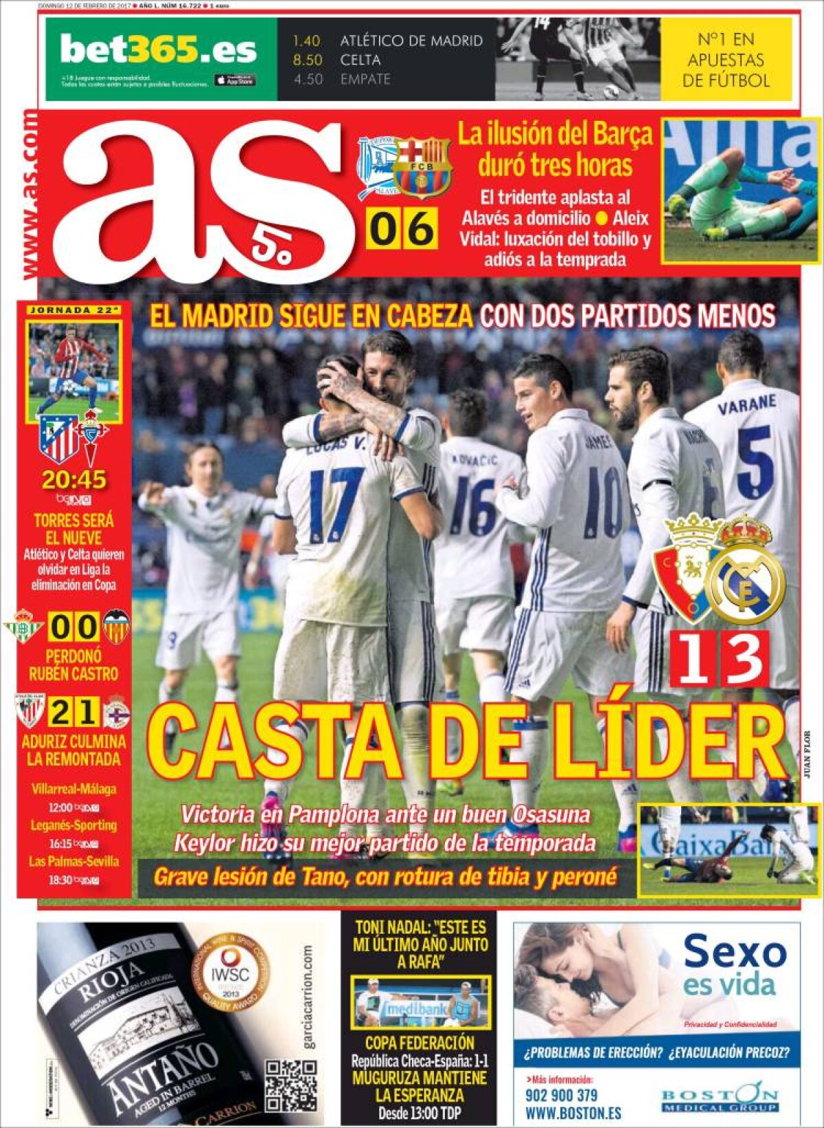 Ce scriu azi ziarele de sport din lume (12 februarie 2017)