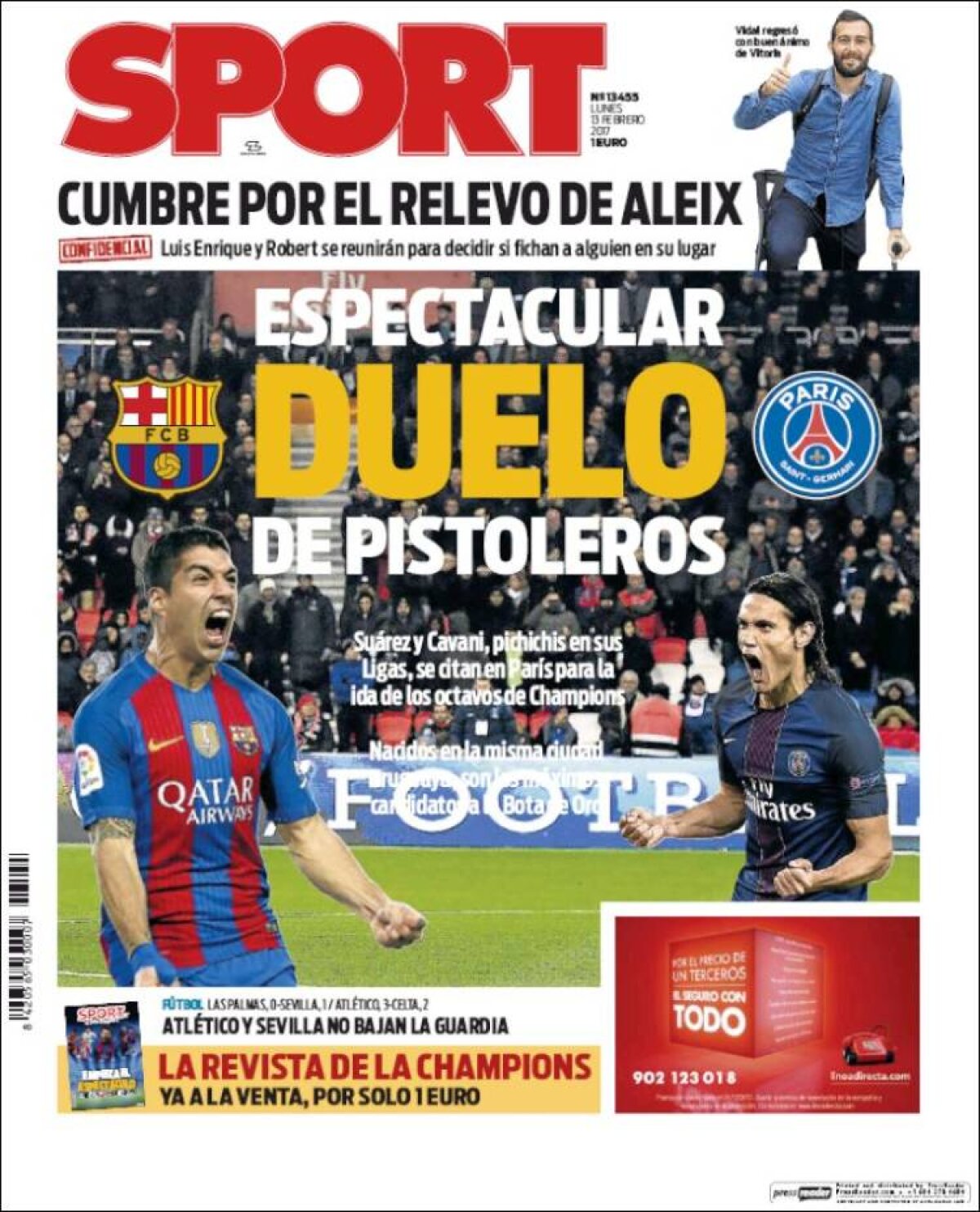 Ce scriu azi ziarele de sport din lume (13 februarie 2017)