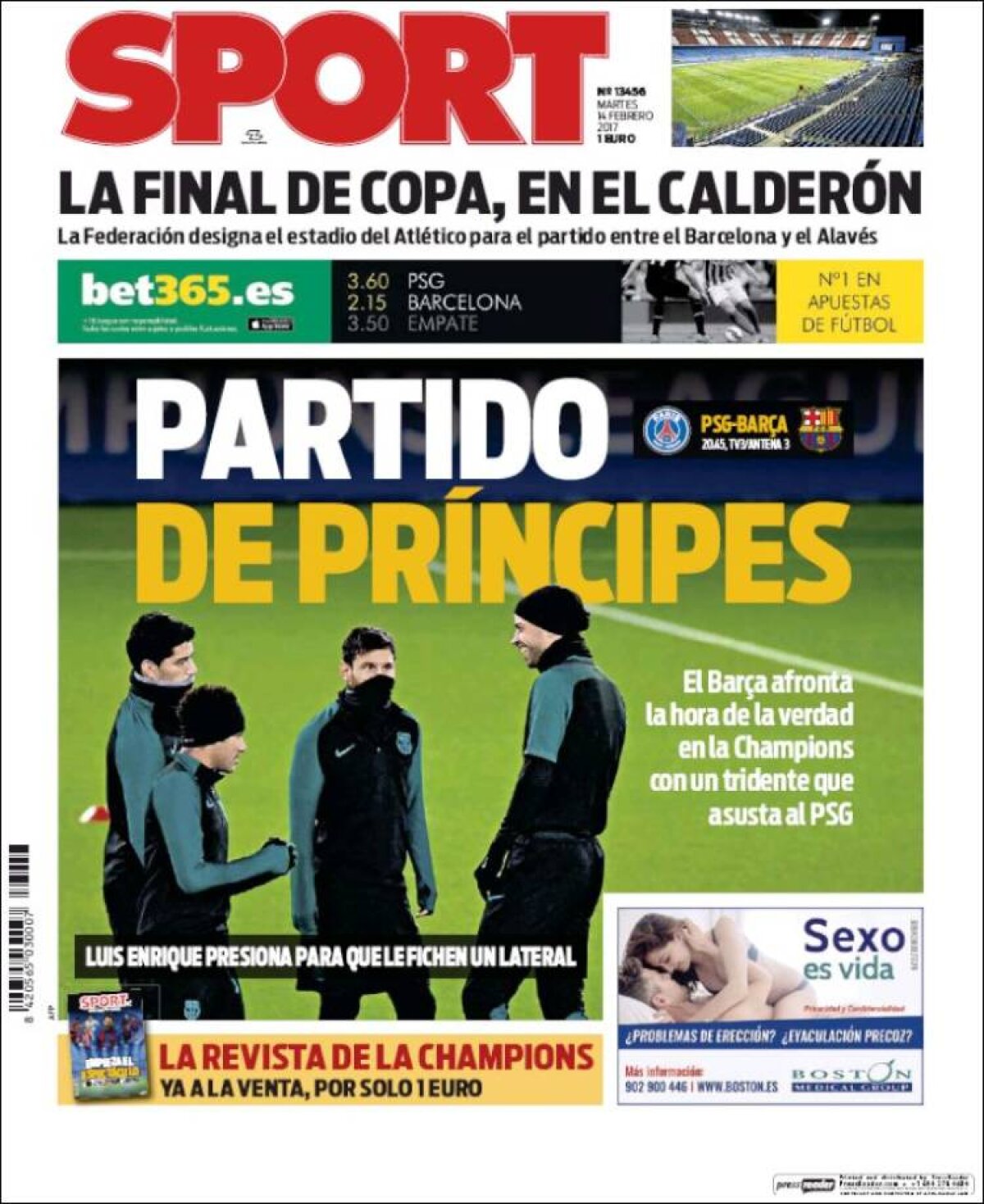 Ce scriu azi ziarele de sport din lume (14 februarie 2017)