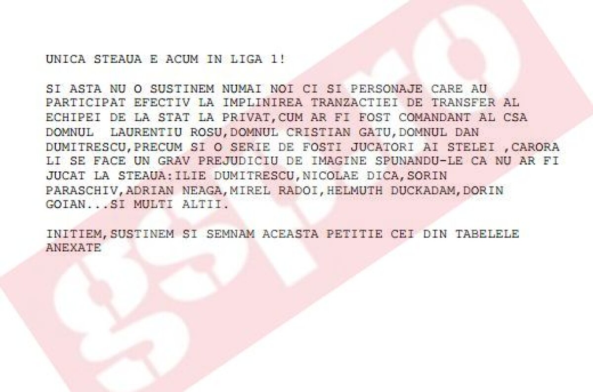 EXCLUSIV Suporterii Stelei sar la gâtul societății care a cerut promovarea lui Talpan: "E hilar să faci așa ceva" + Cum arată petiția de la mitingul din 25 februarie