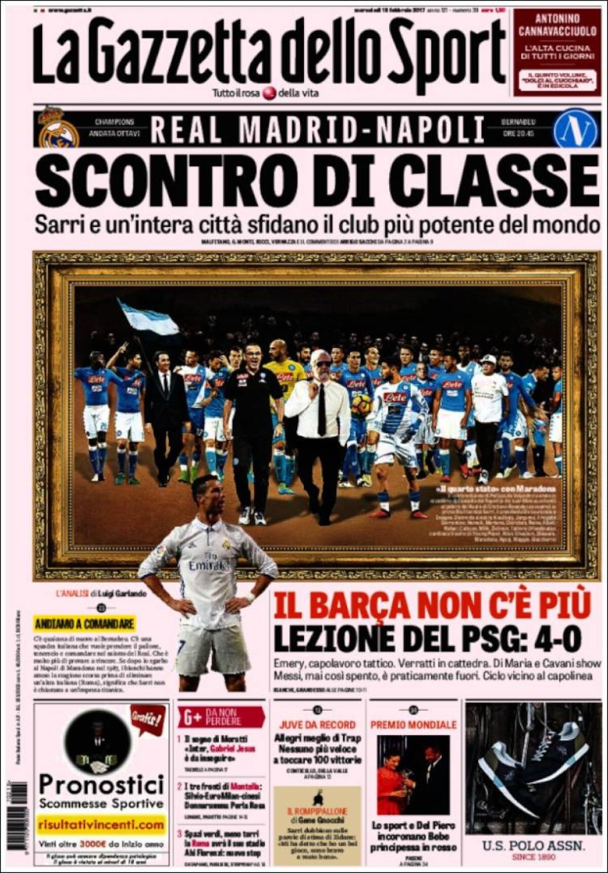 Ce scriu azi ziarele de sport din lume (15 februarie 2017)