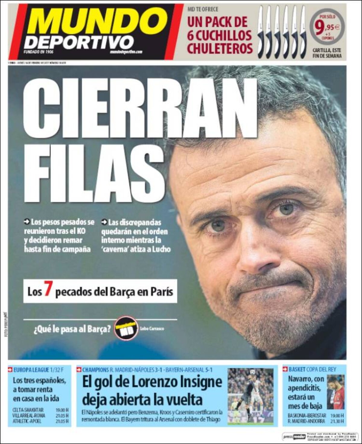 Ce scriu azi ziarele de sport din lume (16 februarie 2017)