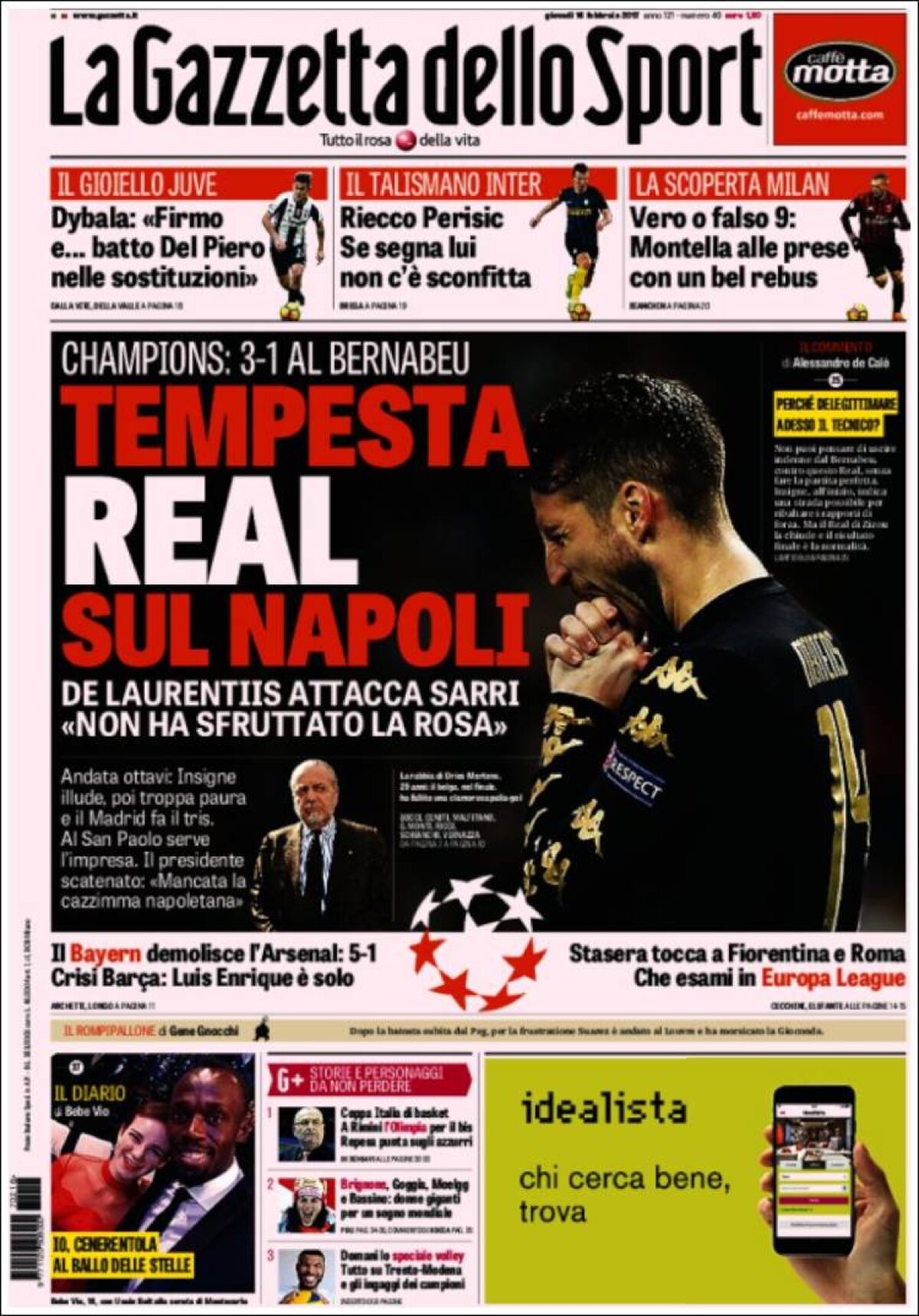 Ce scriu azi ziarele de sport din lume (16 februarie 2017)