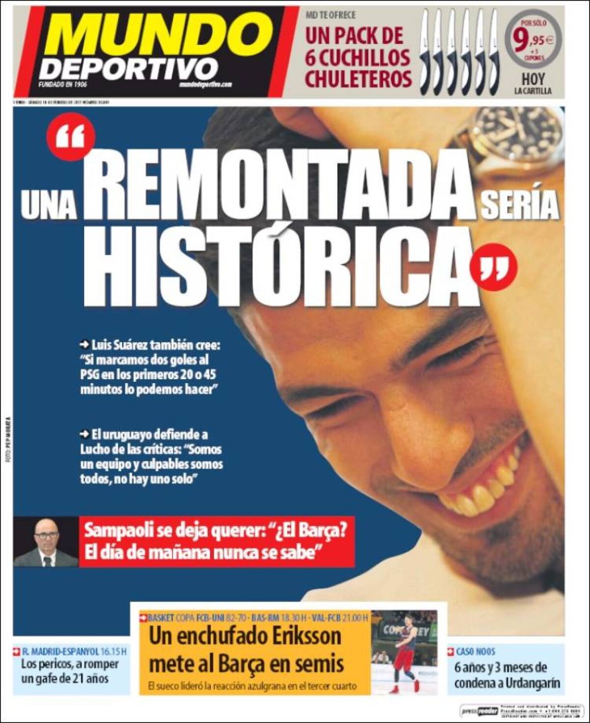 Ce scriu azi ziarele de sport din lume (18 februarie 2017)