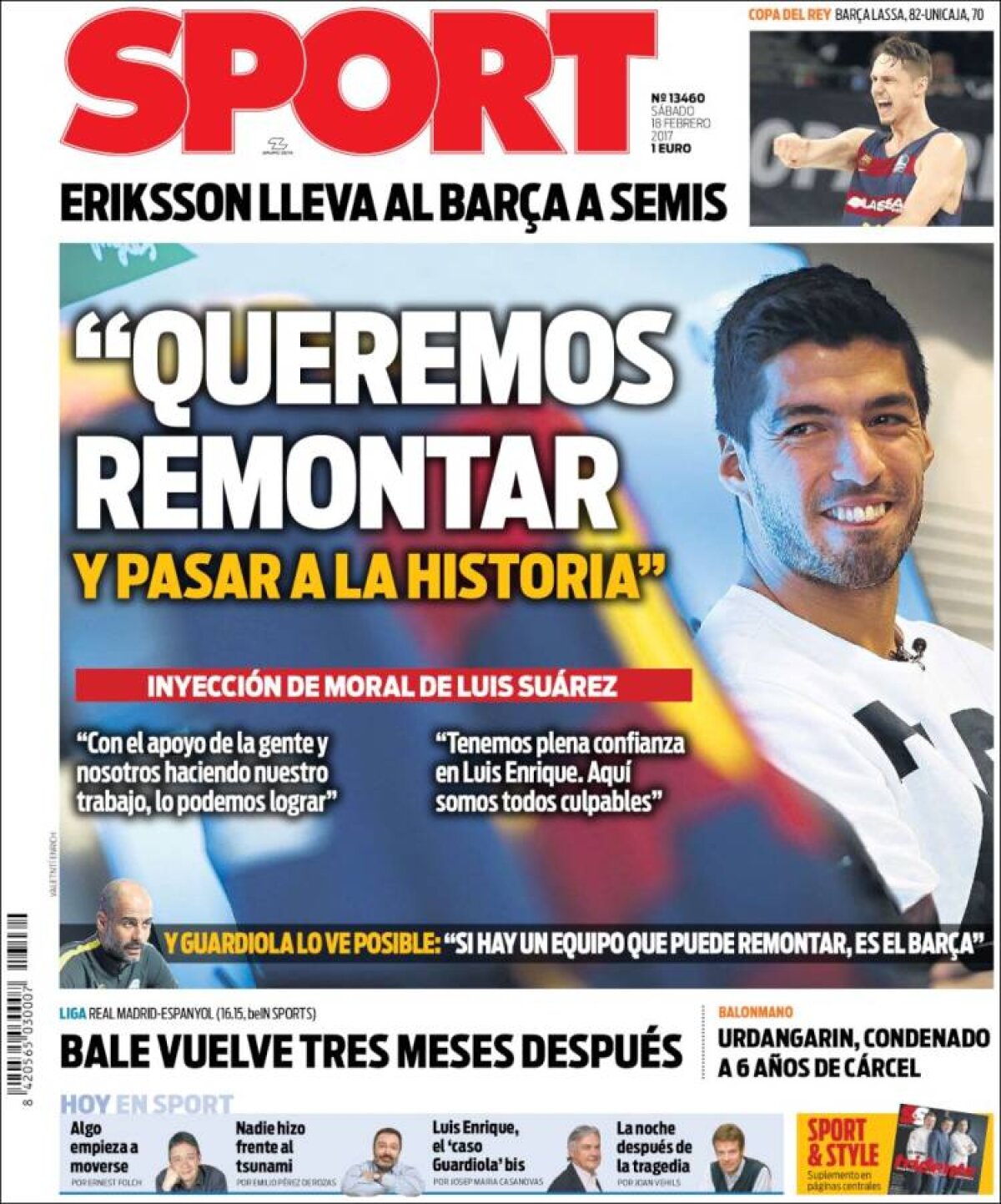 Ce scriu azi ziarele de sport din lume (18 februarie 2017)