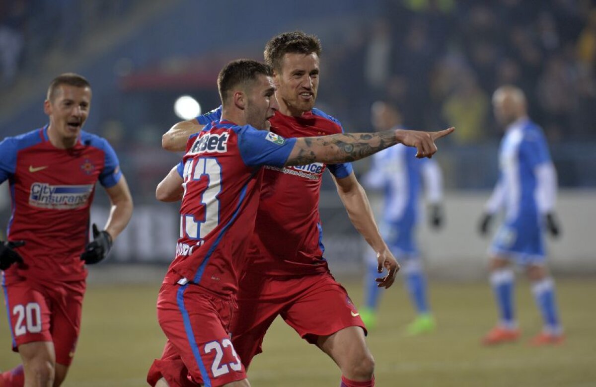 FOTO și VIDEO Victoria renegaților » Steaua câștigă la Severin cu CS U Craiova grație golurilor lui Pintilii și Enache